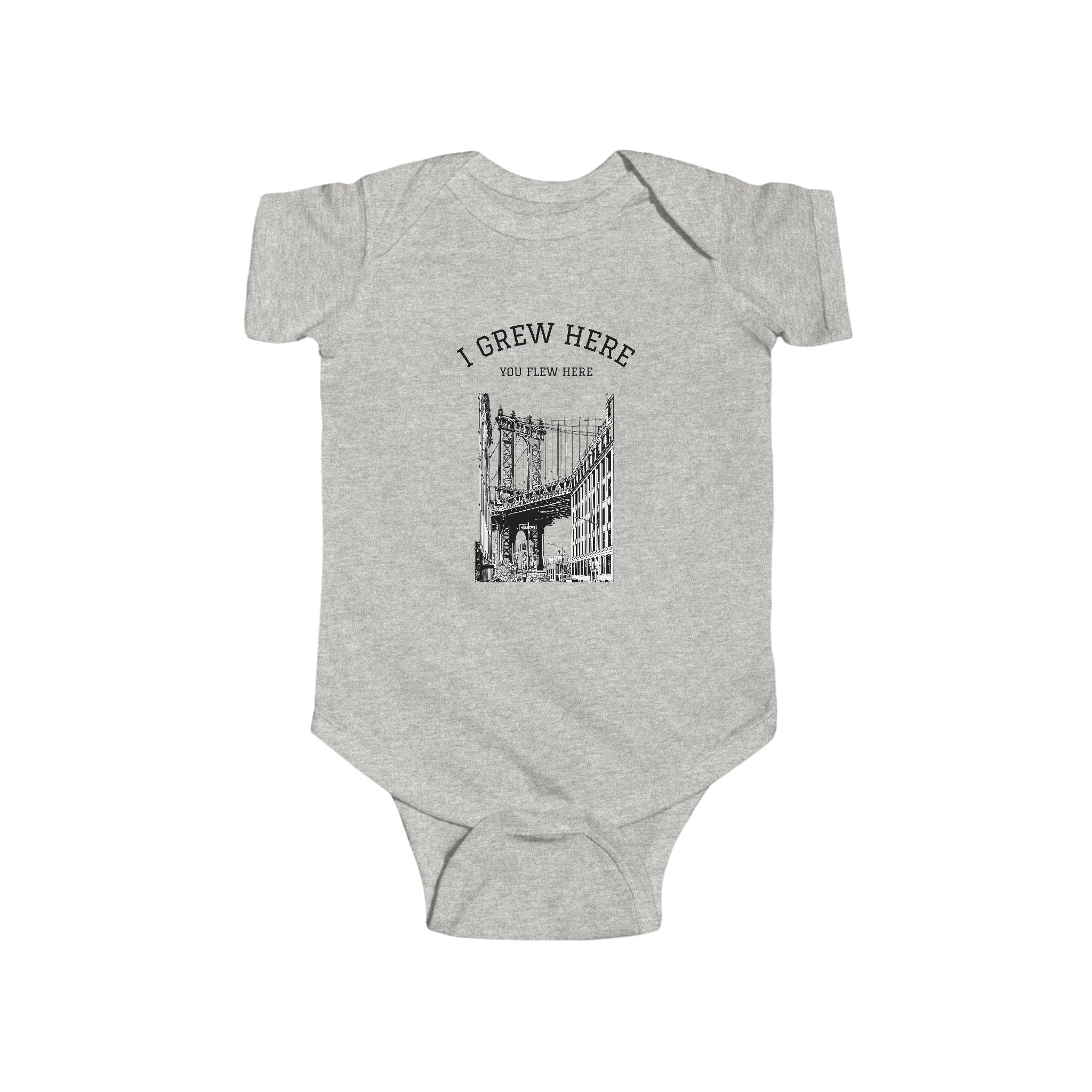 DUMBO Brooklyn baby bodysuit | I Grew Here You Flew Here baby onesie