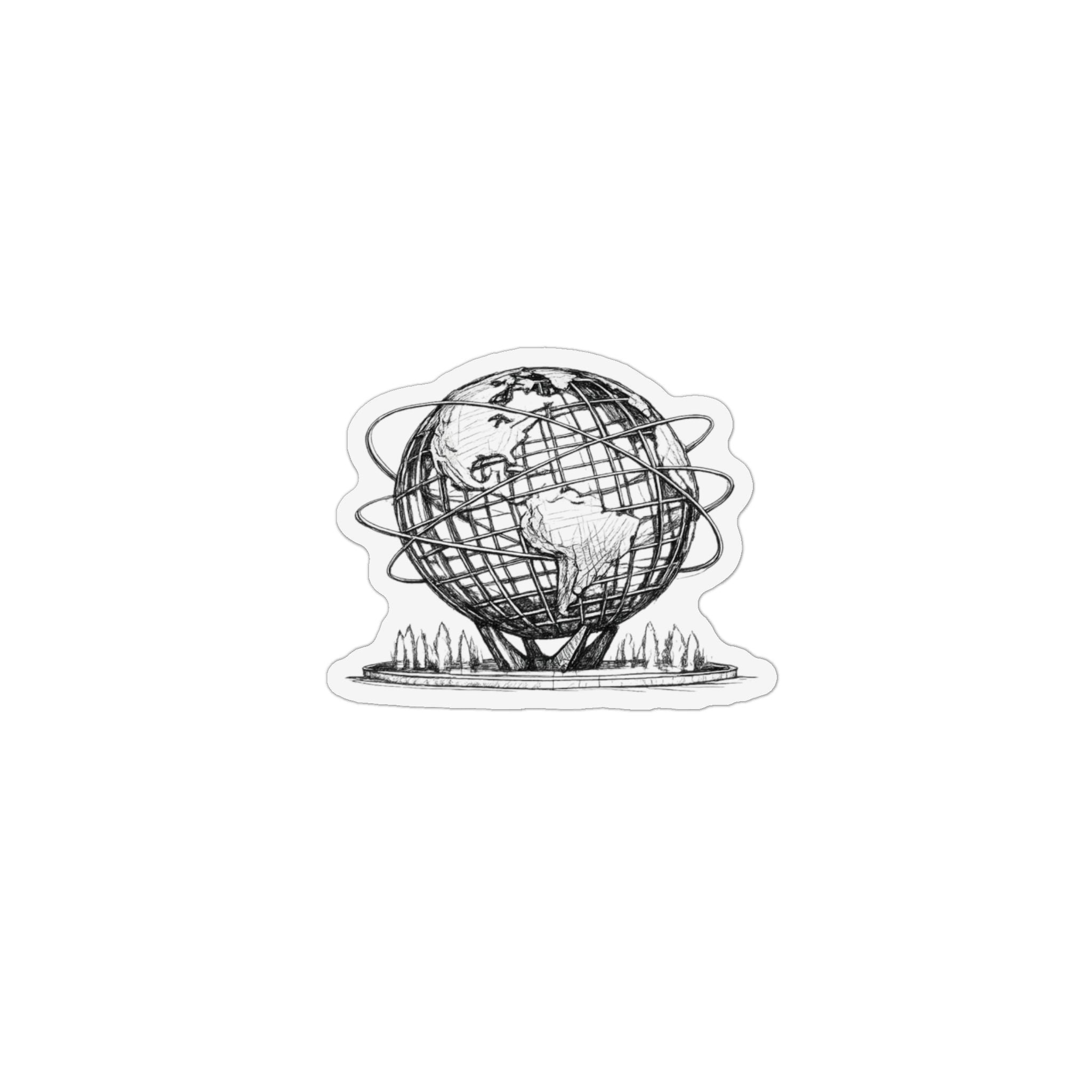 Imán Unisphere | Imán para nevera de recuerdo de Flushing Meadows Queens