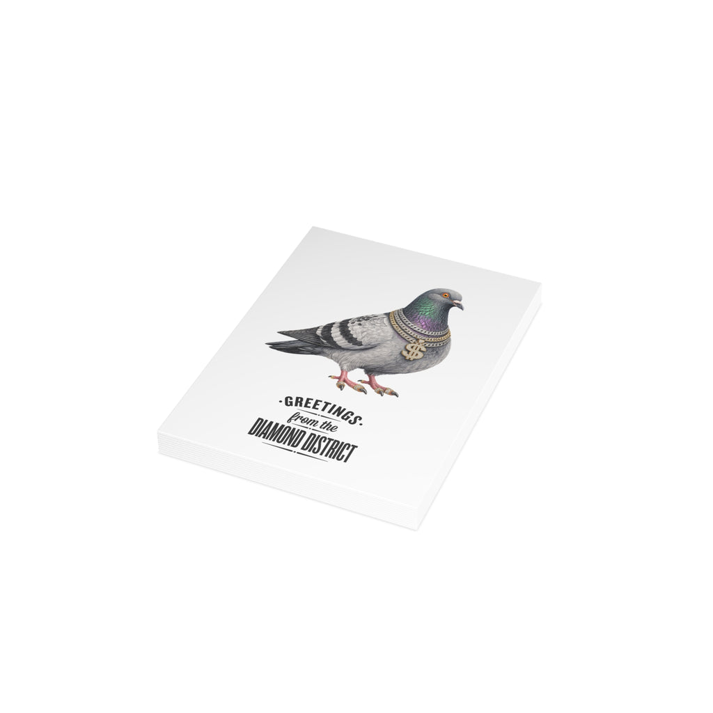 Paquete de postales de palomas de Diamond District NYC (sobres incluidos)