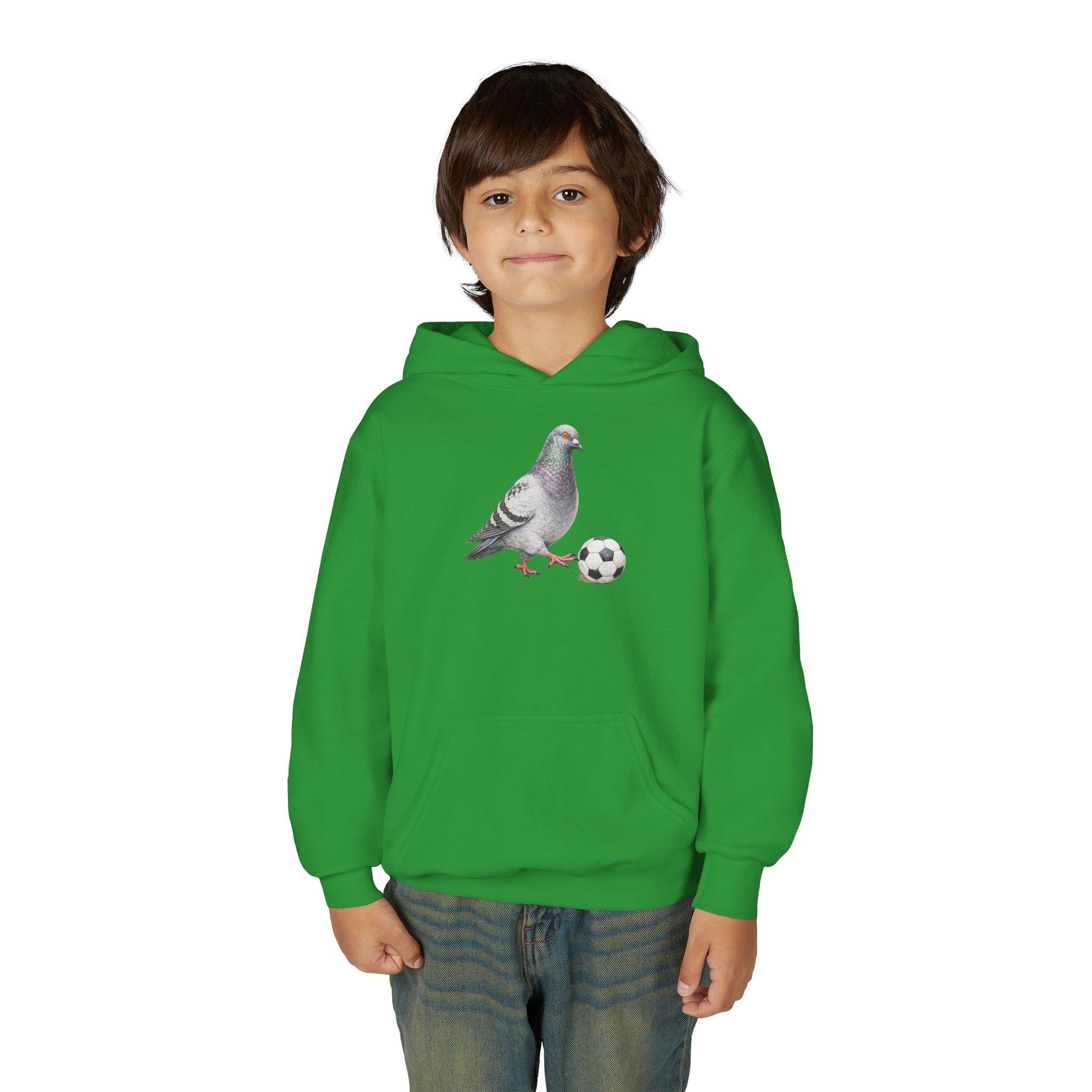 Customizable Corona NYC Pigeon NYC Kids Hoodie | New York Soccer Player Bird Lovers Childrens Hooded Sweatshirt