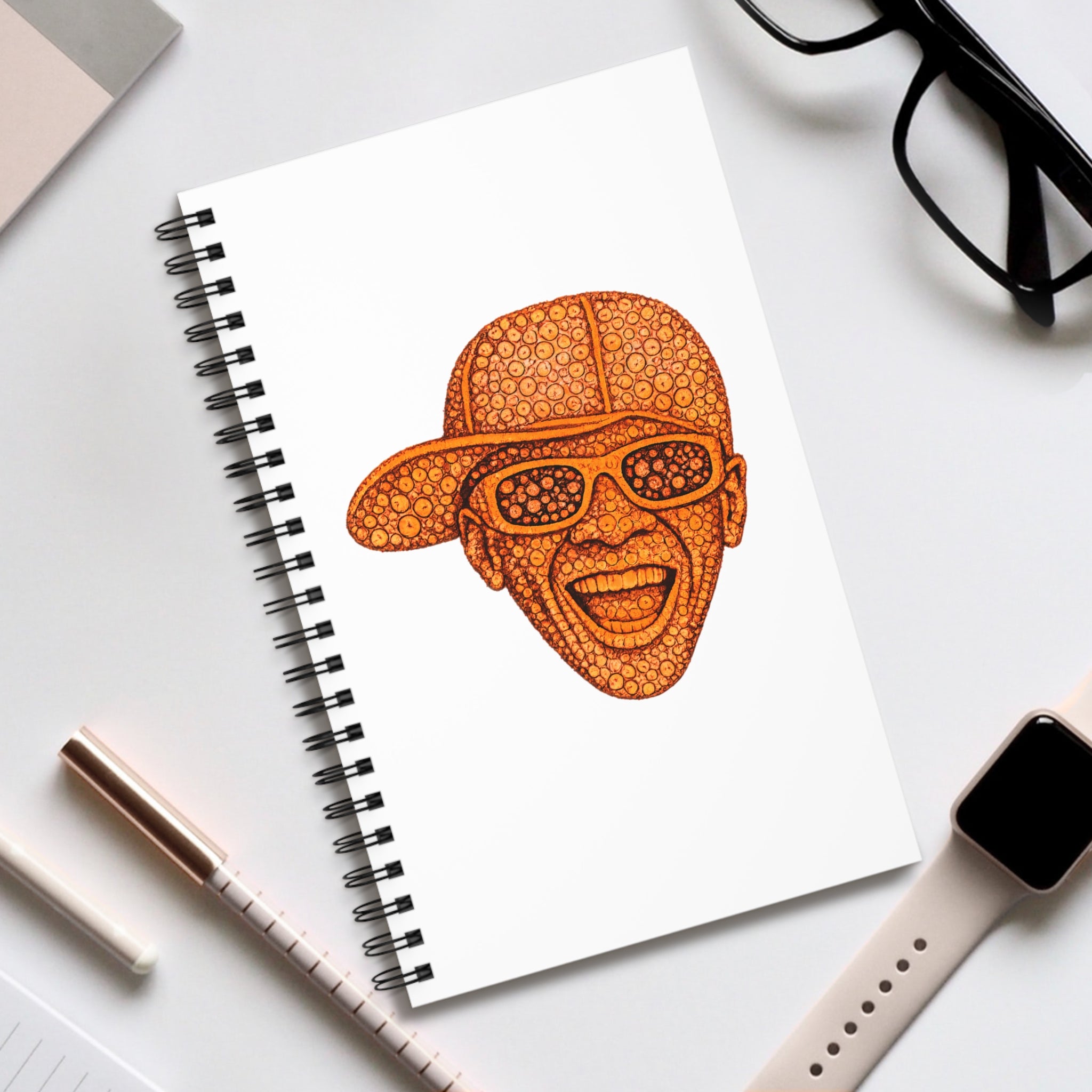 Customizable Clock Flavor Flav Spiral Journal | NYC Music Hip Hop Notebook