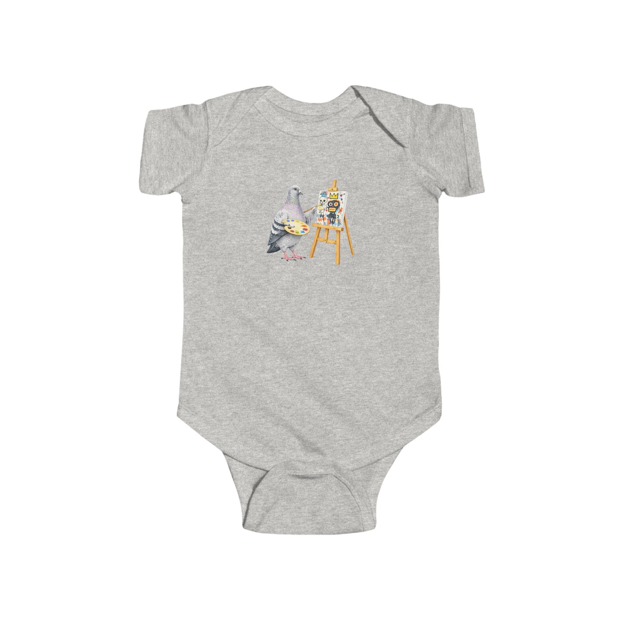 Customizable SoHo NYC Pigeon Baby Onesie | New Yorker Reveal Infant Bodysuit