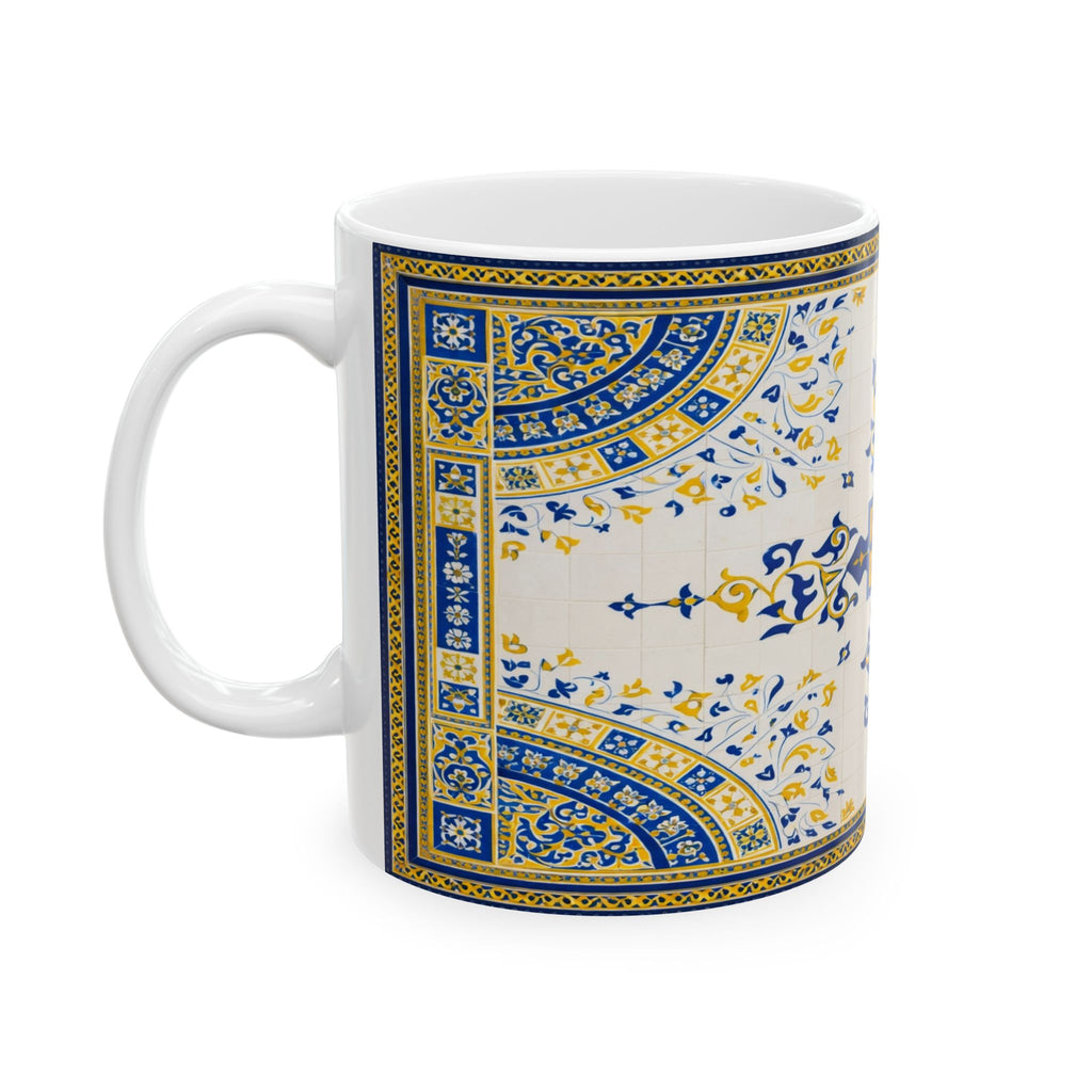 Bethesda Fountain Ceramic Tile Mug | Central Park Bethesda Terrace Arcade Coffee Cup 11oz
