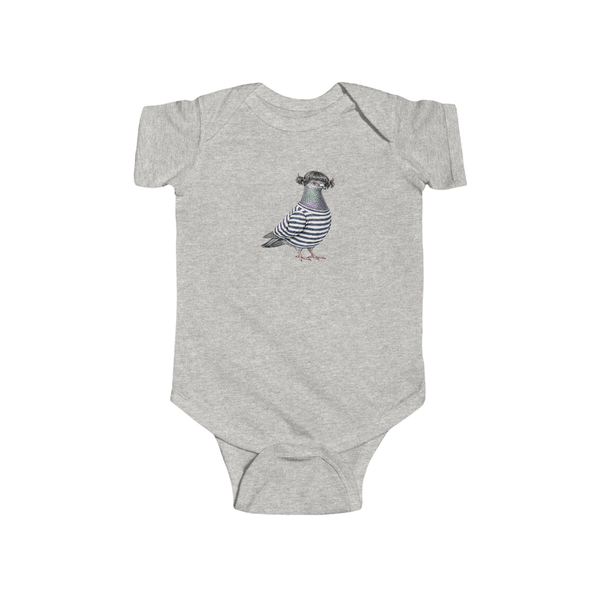 Customizable Williamsburg NYC Pigeon Baby Onesie | New Yorker Reveal Infant Bodysuit