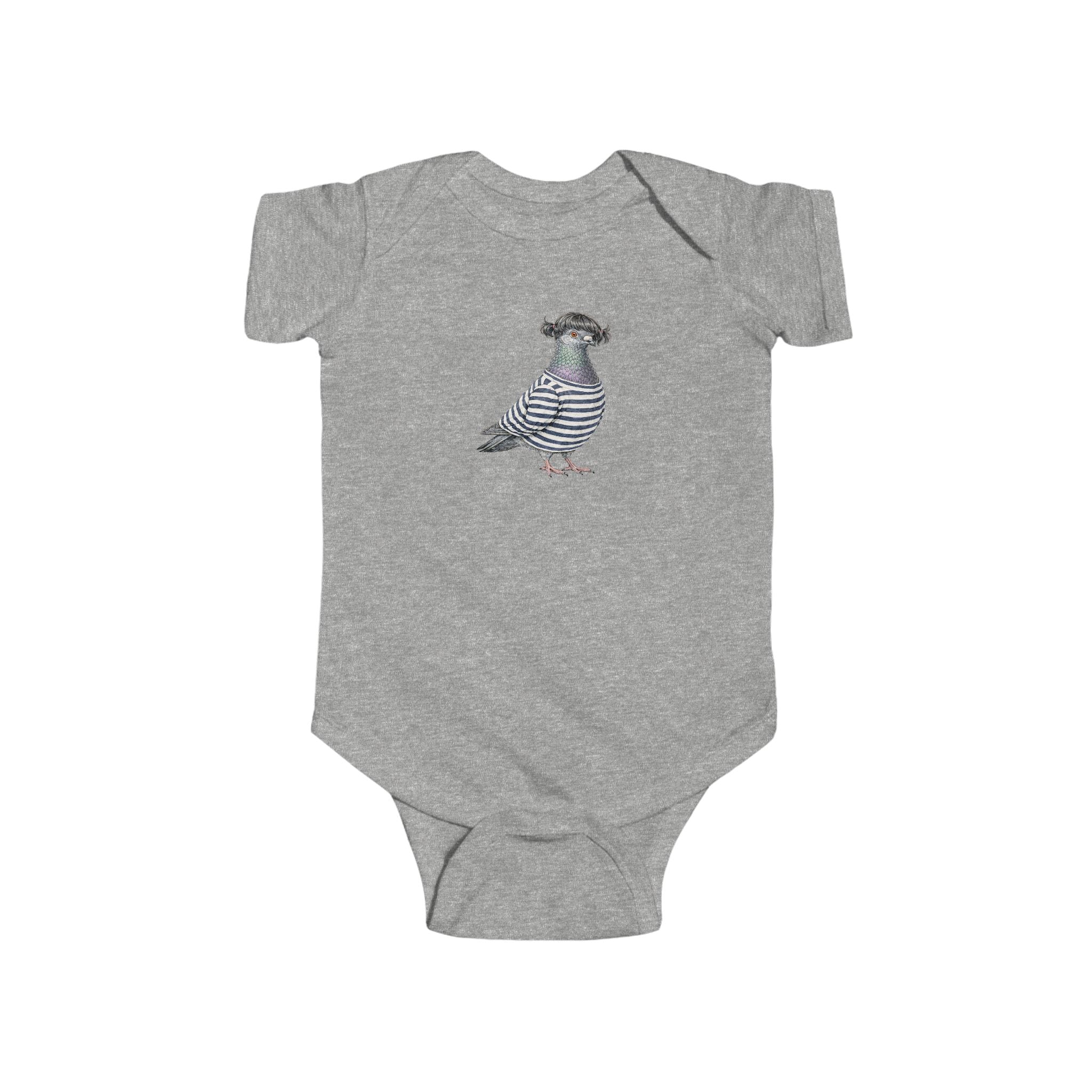 Customizable Williamsburg NYC Pigeon Baby Onesie | New Yorker Reveal Infant Bodysuit