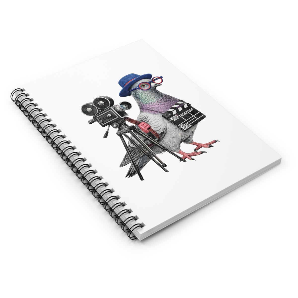 Customizable Tribeca NYC Pigeon Spiral Journal | Bird Lovers Notebook