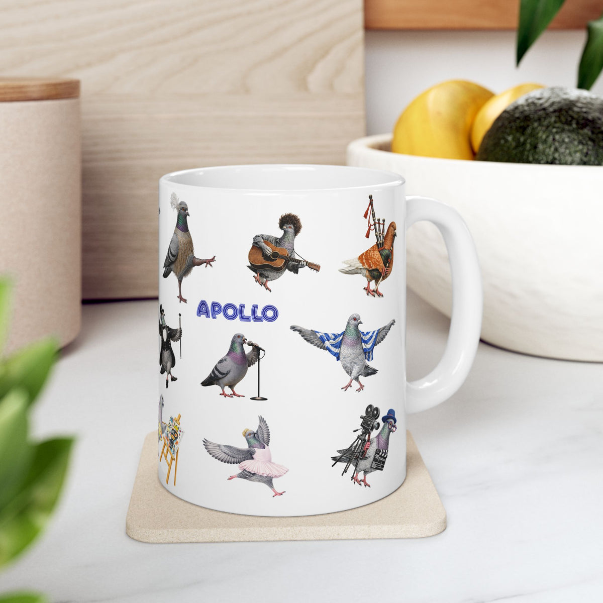 You're One Talented Bird Artistic NYC Pigeon 11oz Coffee Mug