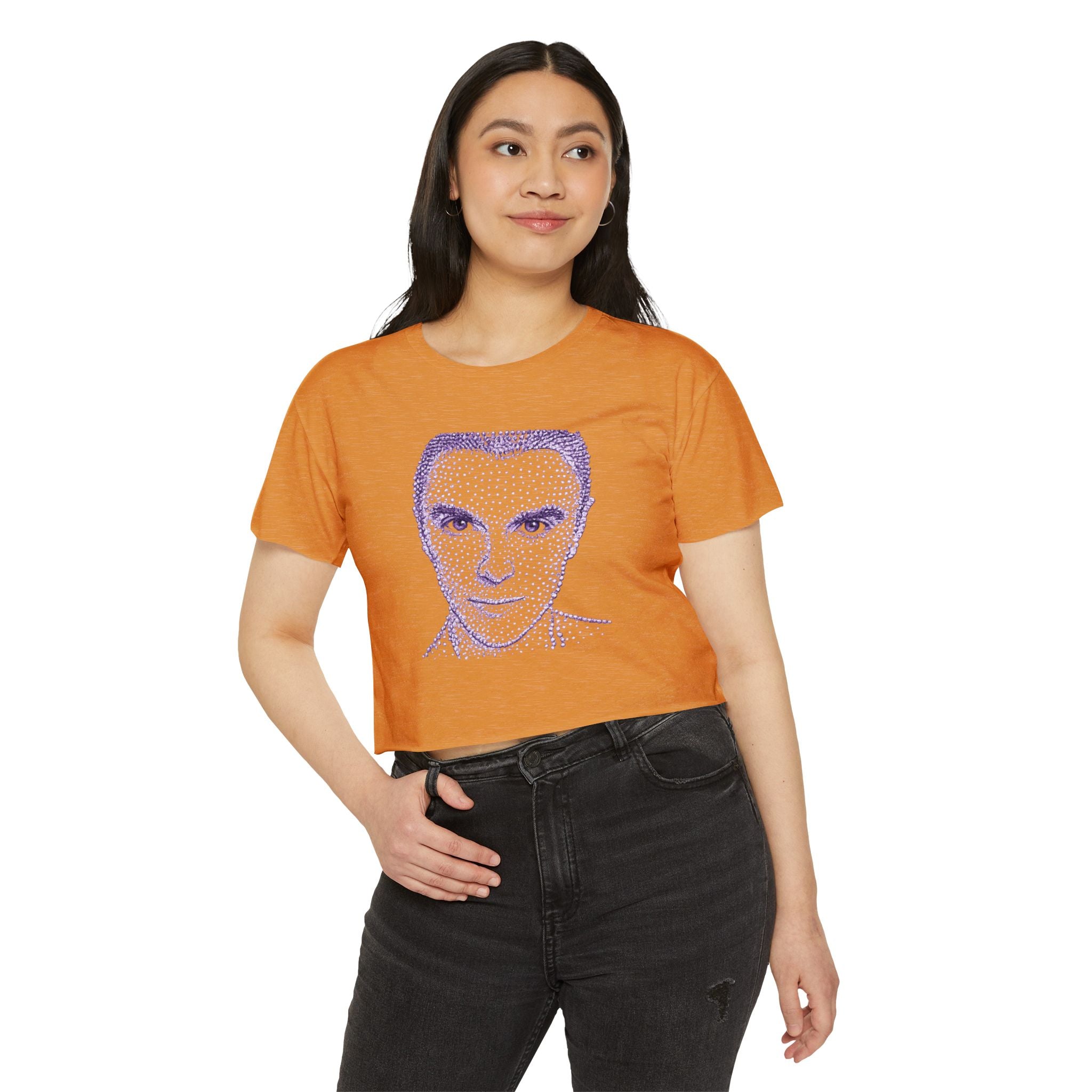Alien David Byrne Crop Top T-shirt   Music Tee