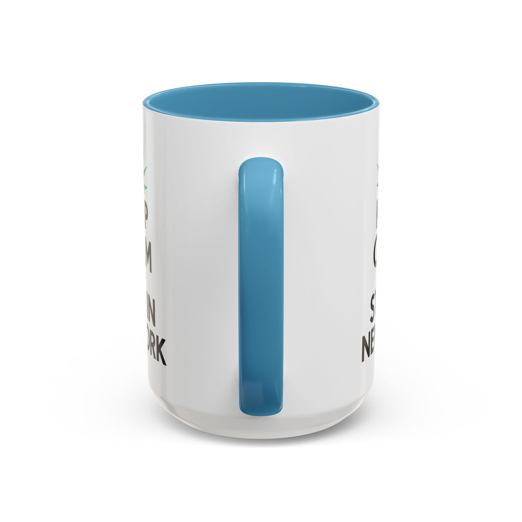 Keep Calm and Stay in New York Accent Coffee Mug 11oz + 15oz