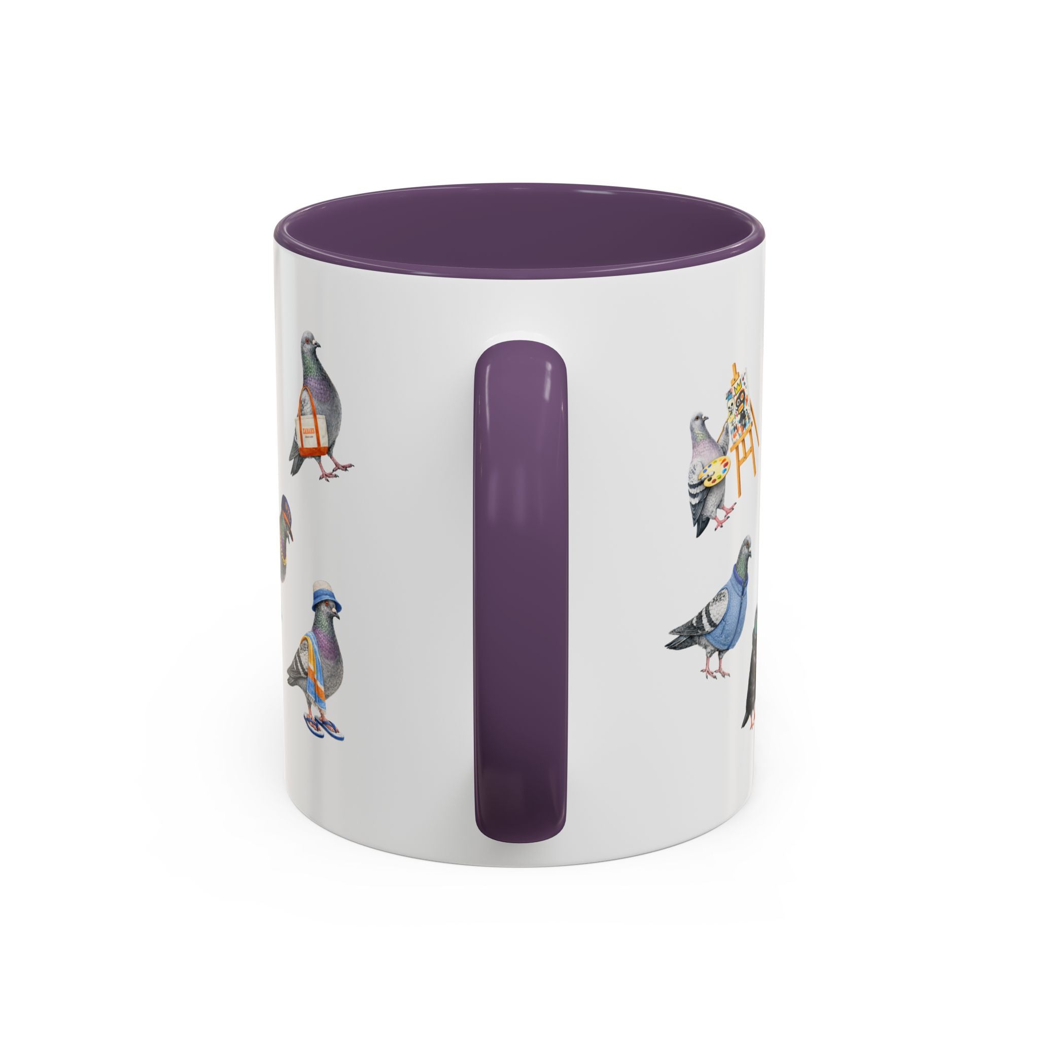 Pigeons of New York Colorful Mug | NYC Pigeon Bird Lovers Coffee Cup