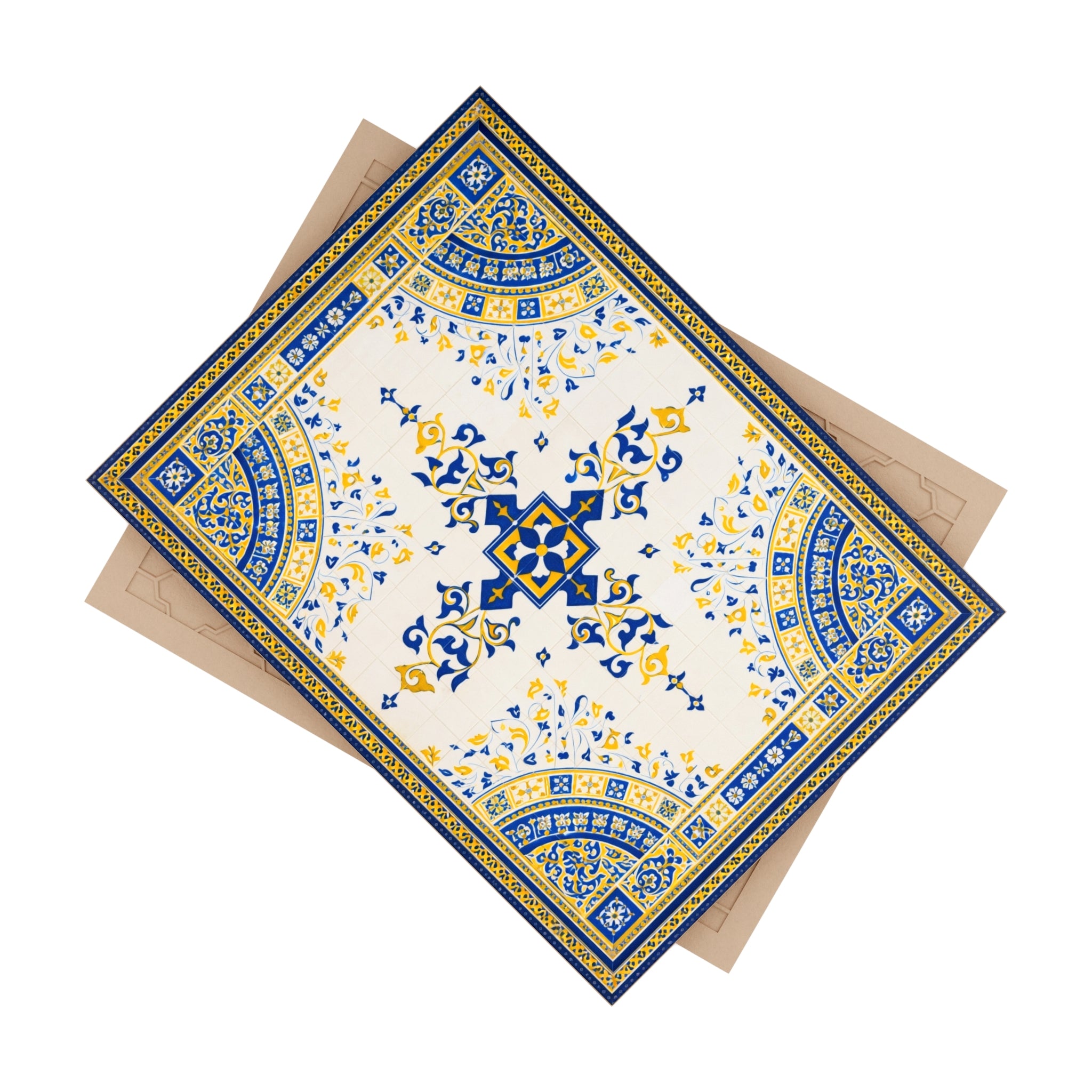 Bethesda Fountain Ceramic Kitchen Backsplash Tile | Central Park Bethesda Terrace Arcade Decorative 6" x 8" Shower Bath Tile