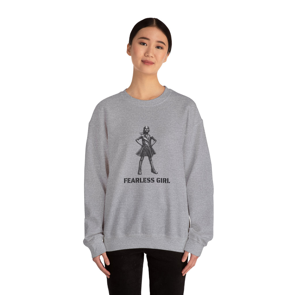 Sudadera con gráfico de la estatua Fearless Girl | Empoderamiento de Nueva York, Suéter con diseño feminista