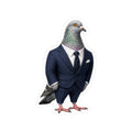Billionaires' Row NYC Pigeon 3" x 3" Sticker