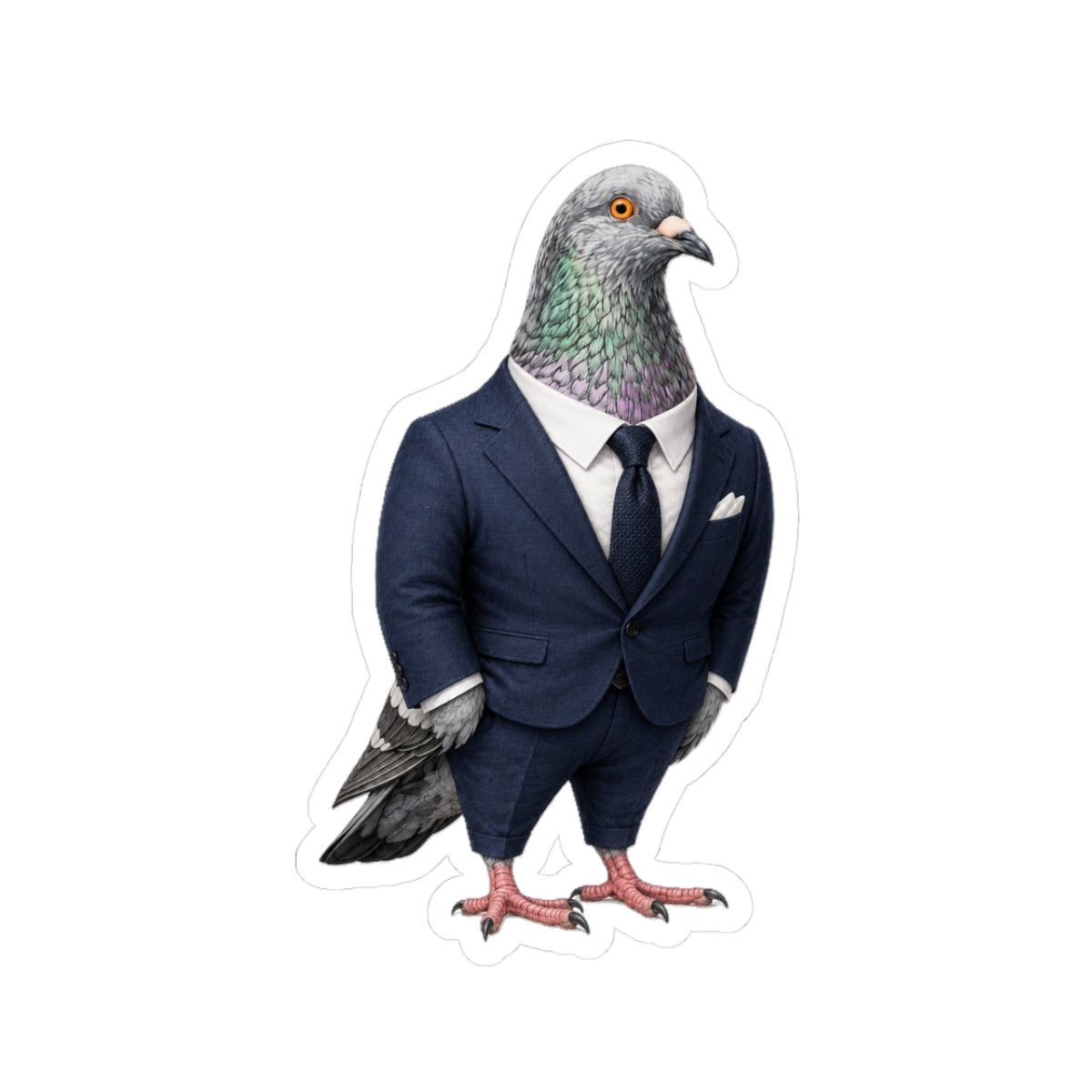 Billionaires' Row NYC Pigeon 3" x 3" Sticker
