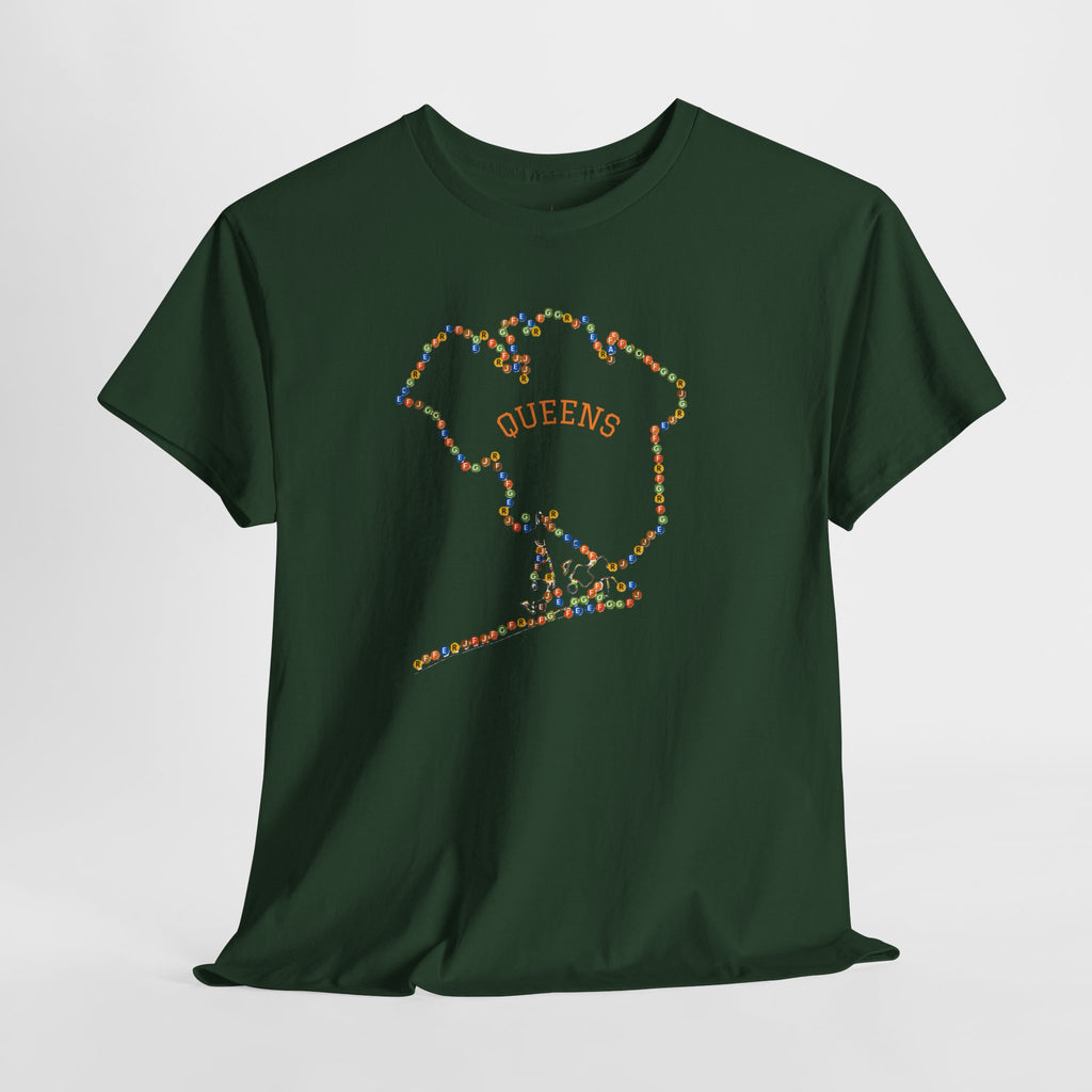 Queens Map Subway Signs T-Shirt | NYC Subway Tee