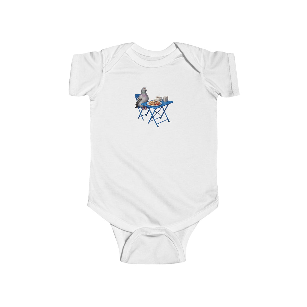 Customizable West Village NYC Pigeon Baby Onesie | New Yorker Reveal Infant Bodysuit