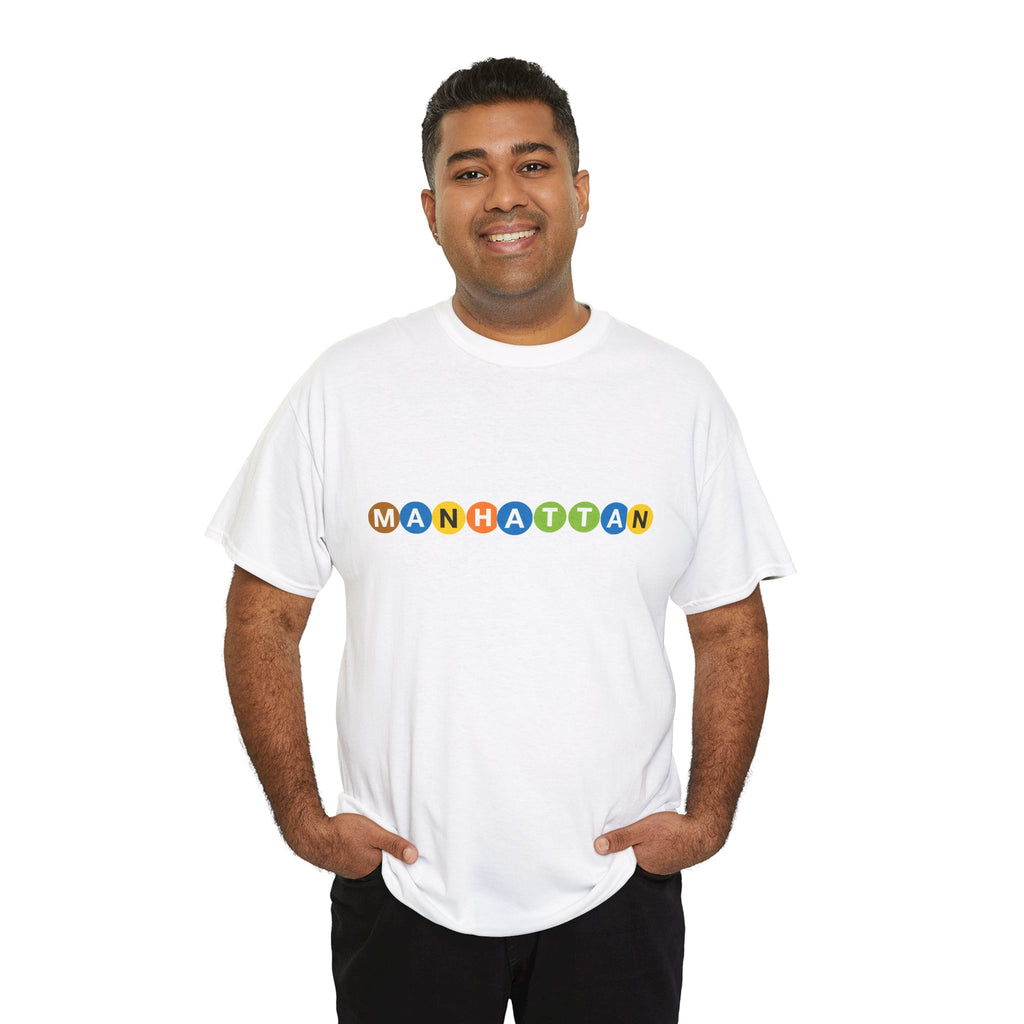 Camiseta Manhattan | Camiseta letreros Metro de Nueva York
