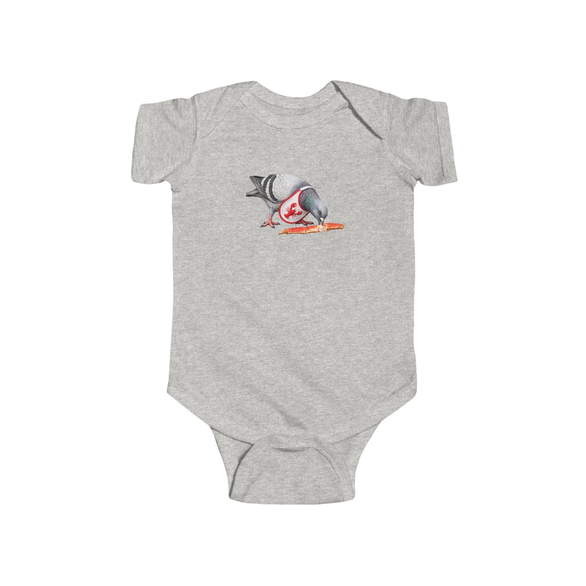 Customizable City Island NYC Pigeon Baby Onesie | New Yorker Reveal Infant Bodysuit