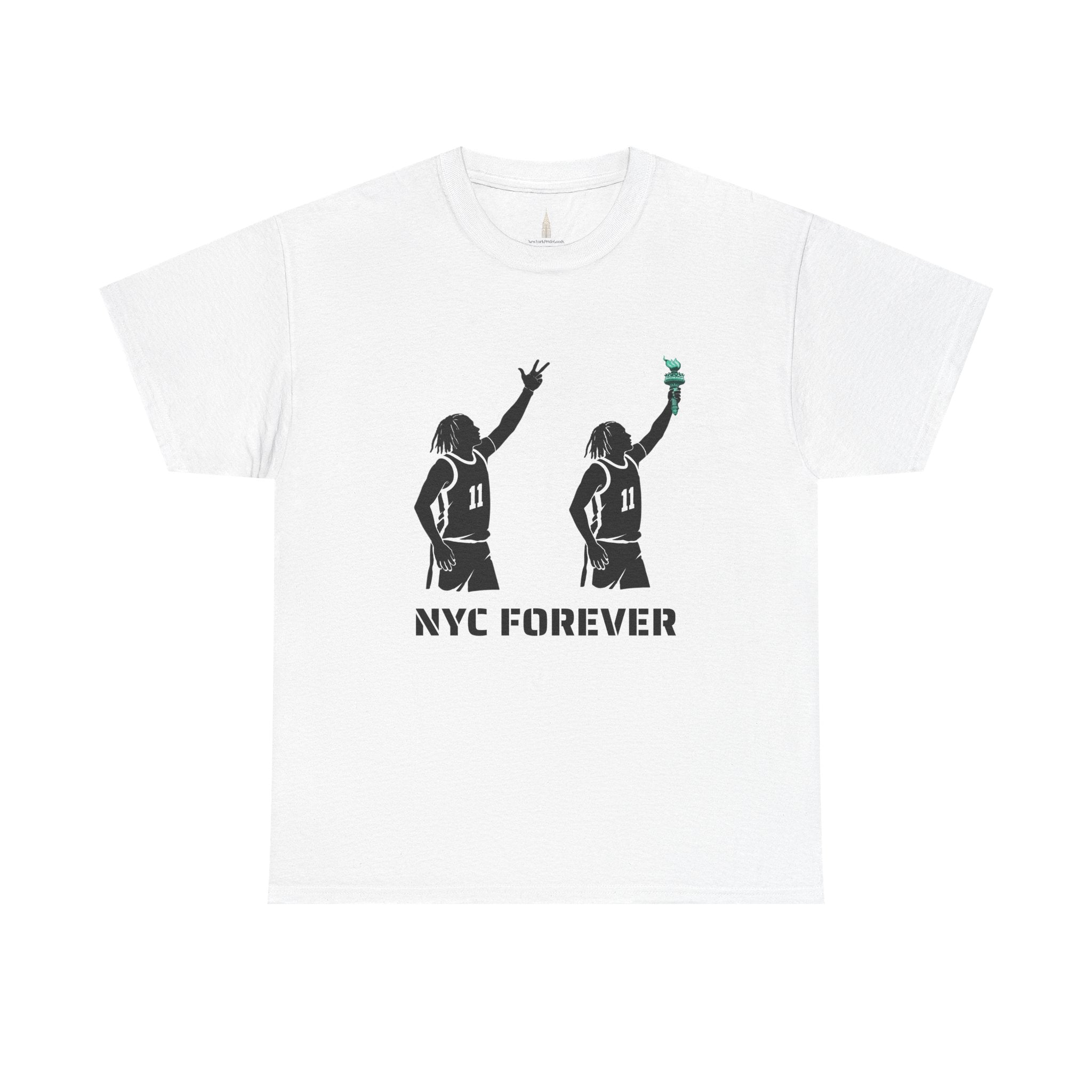 New York Basketball Jalen Brunson Tee | NYC Icons Statue of Liberty T-shirt