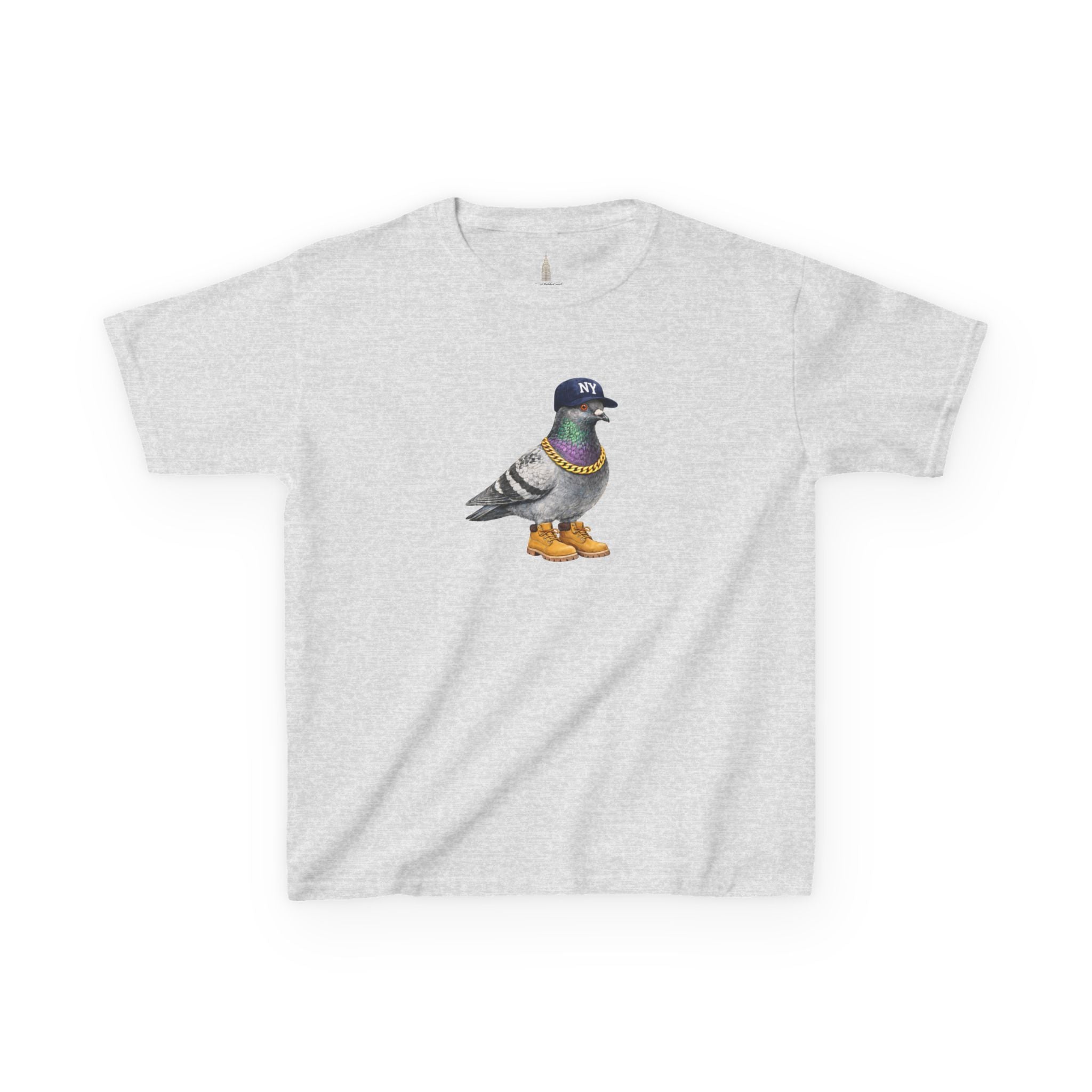 Customizable Bronx NYC Pigeon Kid Tee —  Cute Baseball Fan Bird T-Shirt for Children