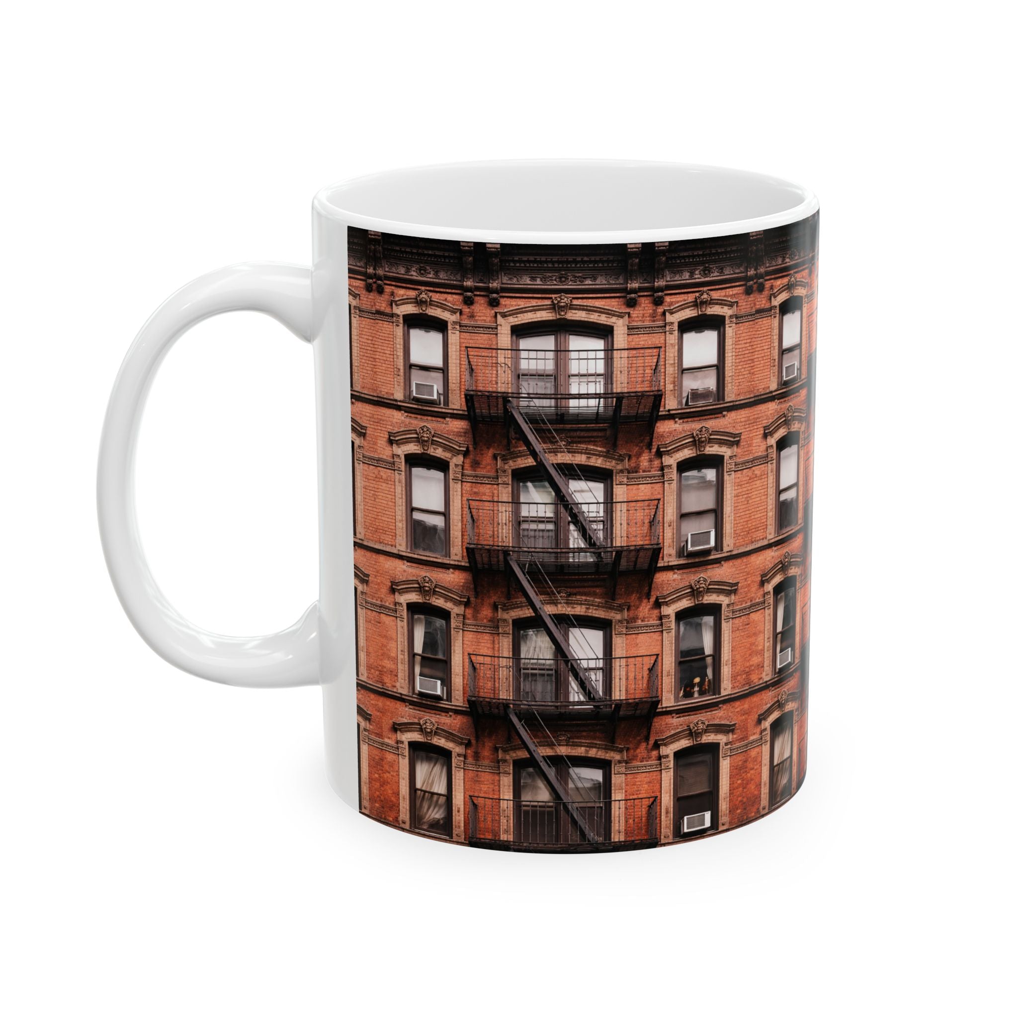 New York Tenement Building Mug | NYC Architecture Building Ceramic Mug