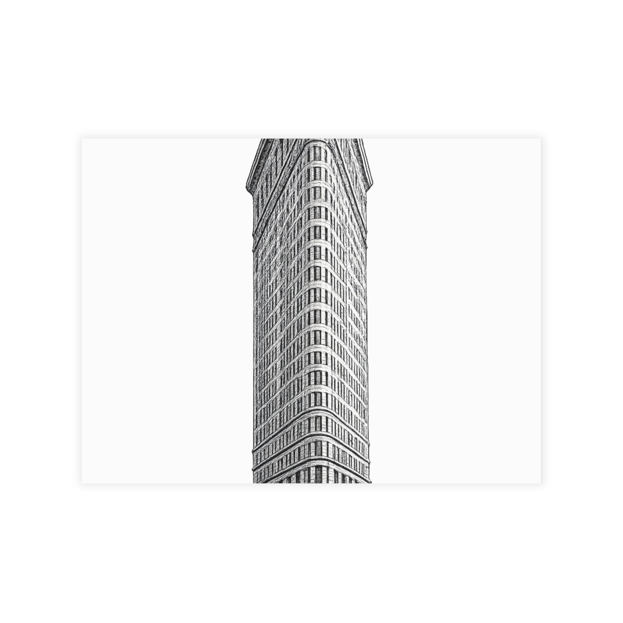 Flatiron Building Postcard Set —Architectural Sketch Postcard Bundle (with envelopes)