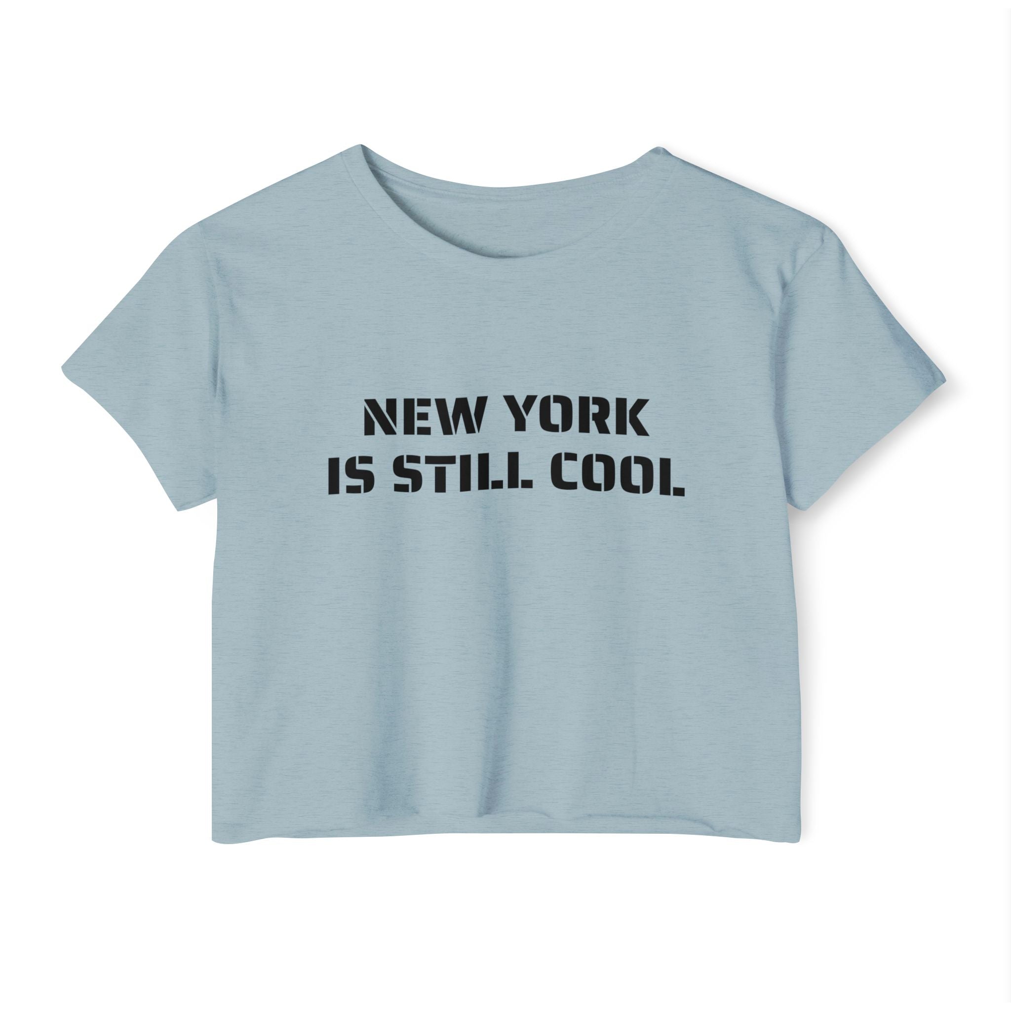 New York Is Still Cool Crop Top T-shirt   NYC Tee