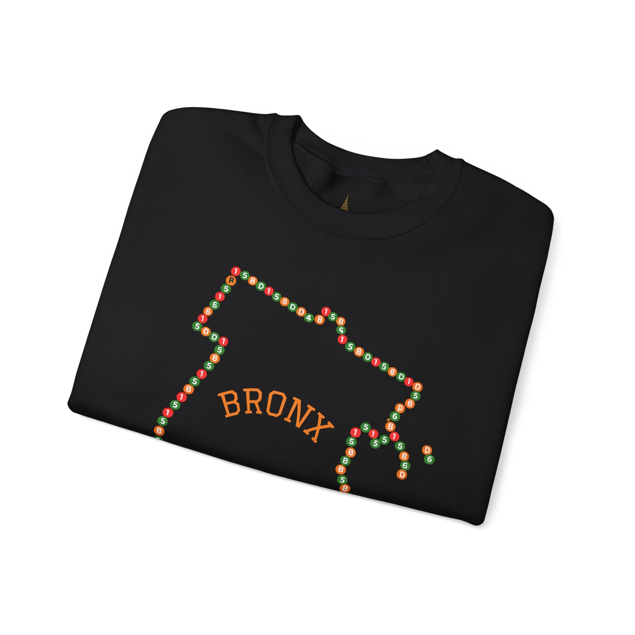 The Bronx Map Subway Signs Sweatshirt | NYC Crewneck Sweater