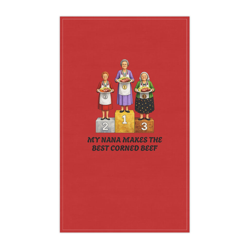 My Nana Makes the Best Corned Beef Tea Towel | Irish Grandma Corned Beef Competition Nana Towel