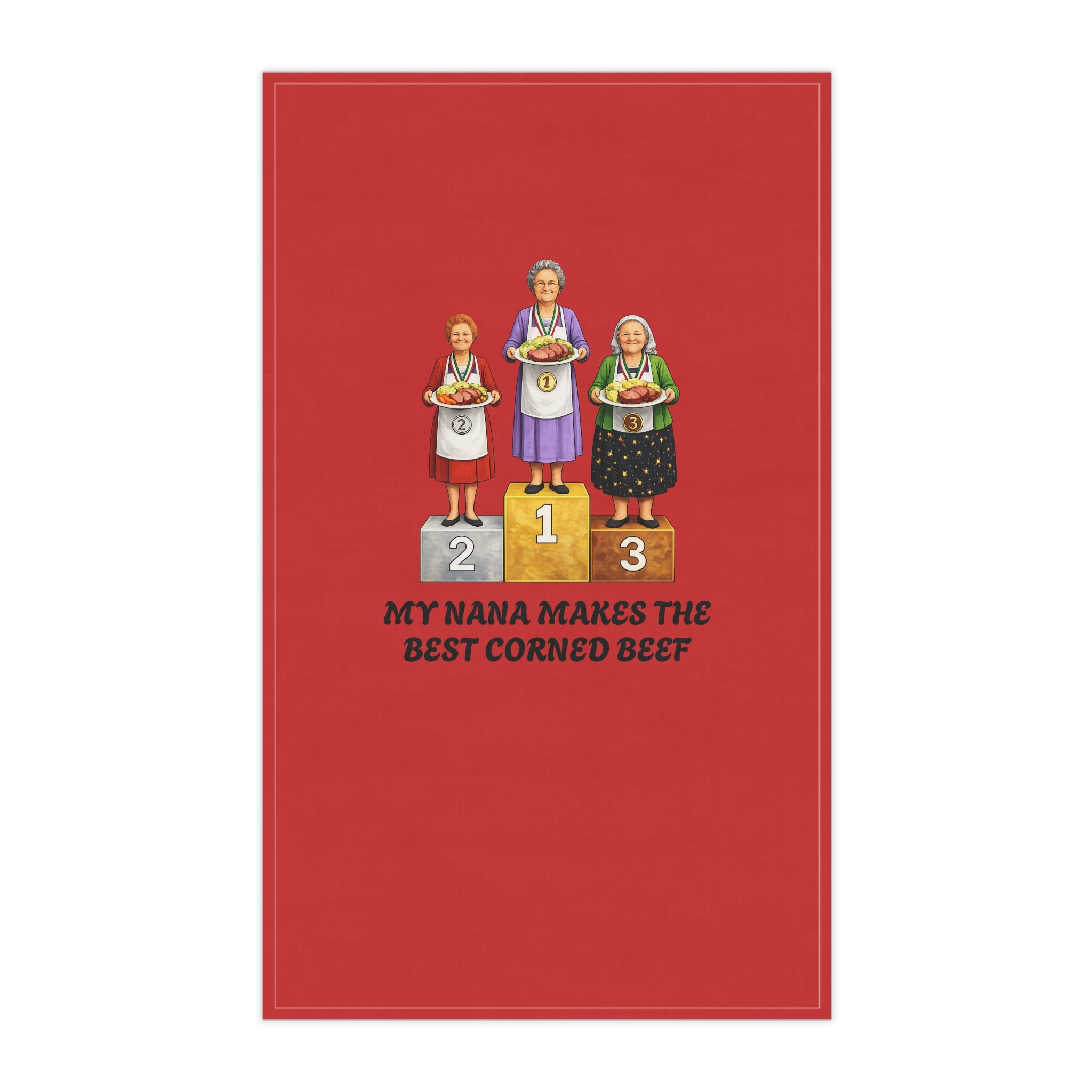 My Nana Makes the Best Corned Beef Tea Towel | Irish Grandma Corned Beef Competition Nana Towel