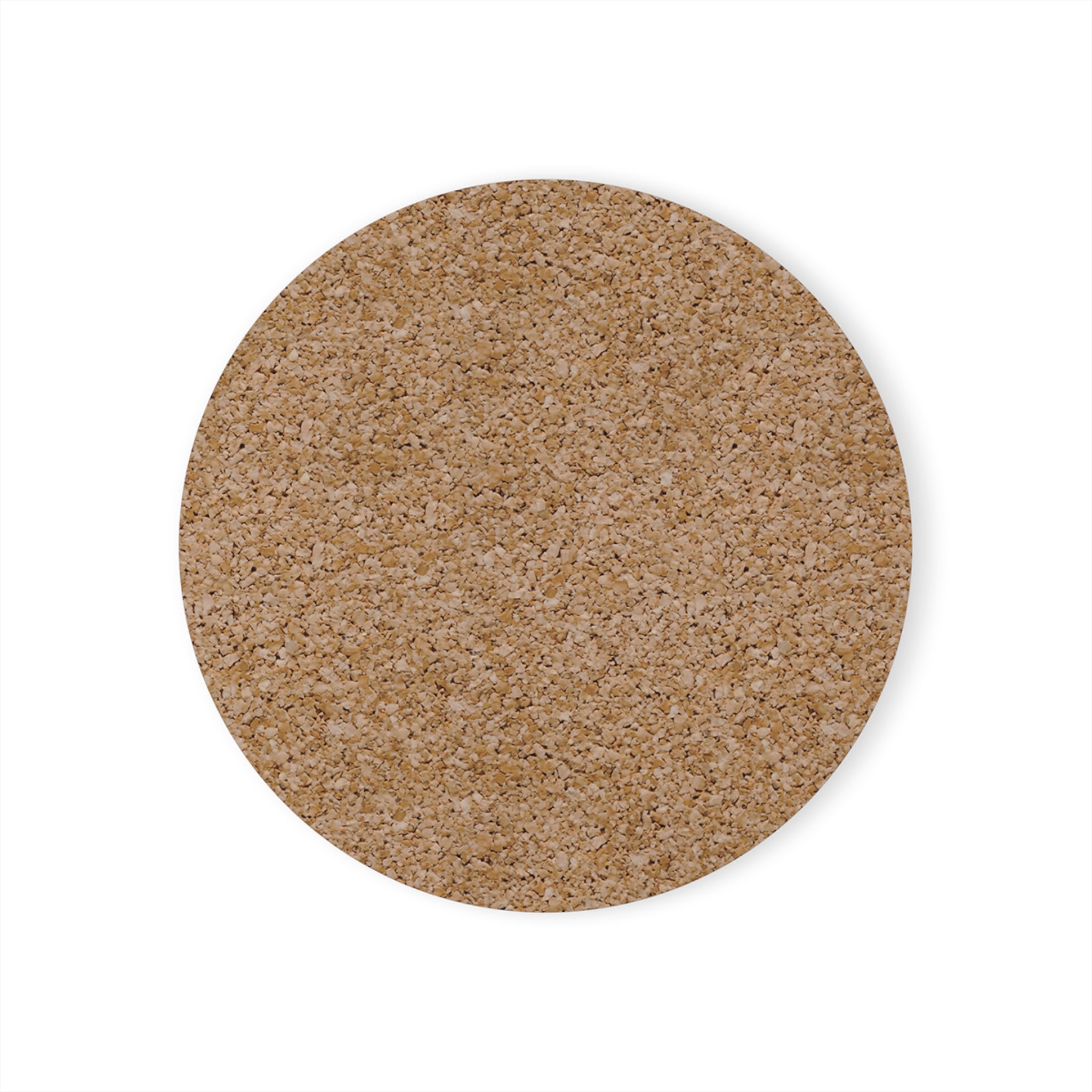 Central Park Garden Korean Chrysanthemum Flowers Cork Back Coaster | Round Flower Pattern