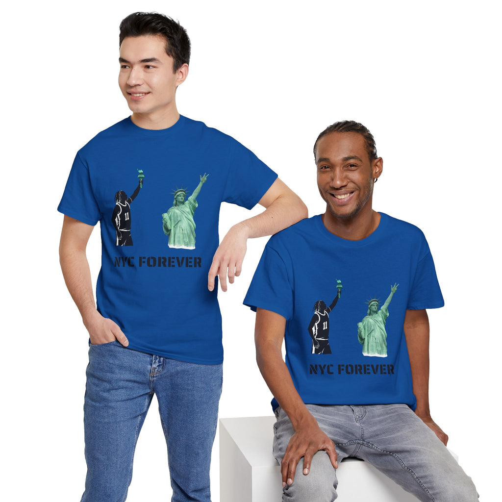 New York Forever Basketball Tee | Jalen Brunson Statue of Liberty T-Shirt