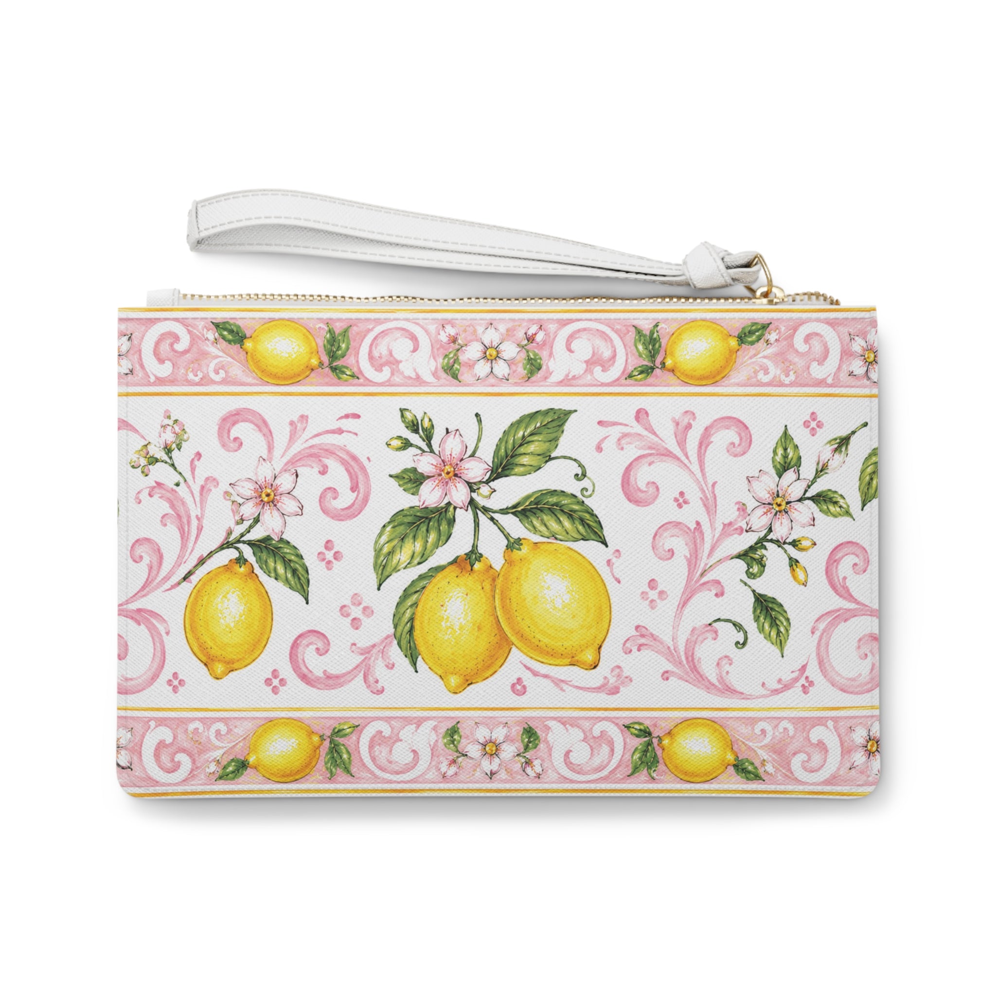 Little Italy Amalfi Pink and White with Lemon Clutch