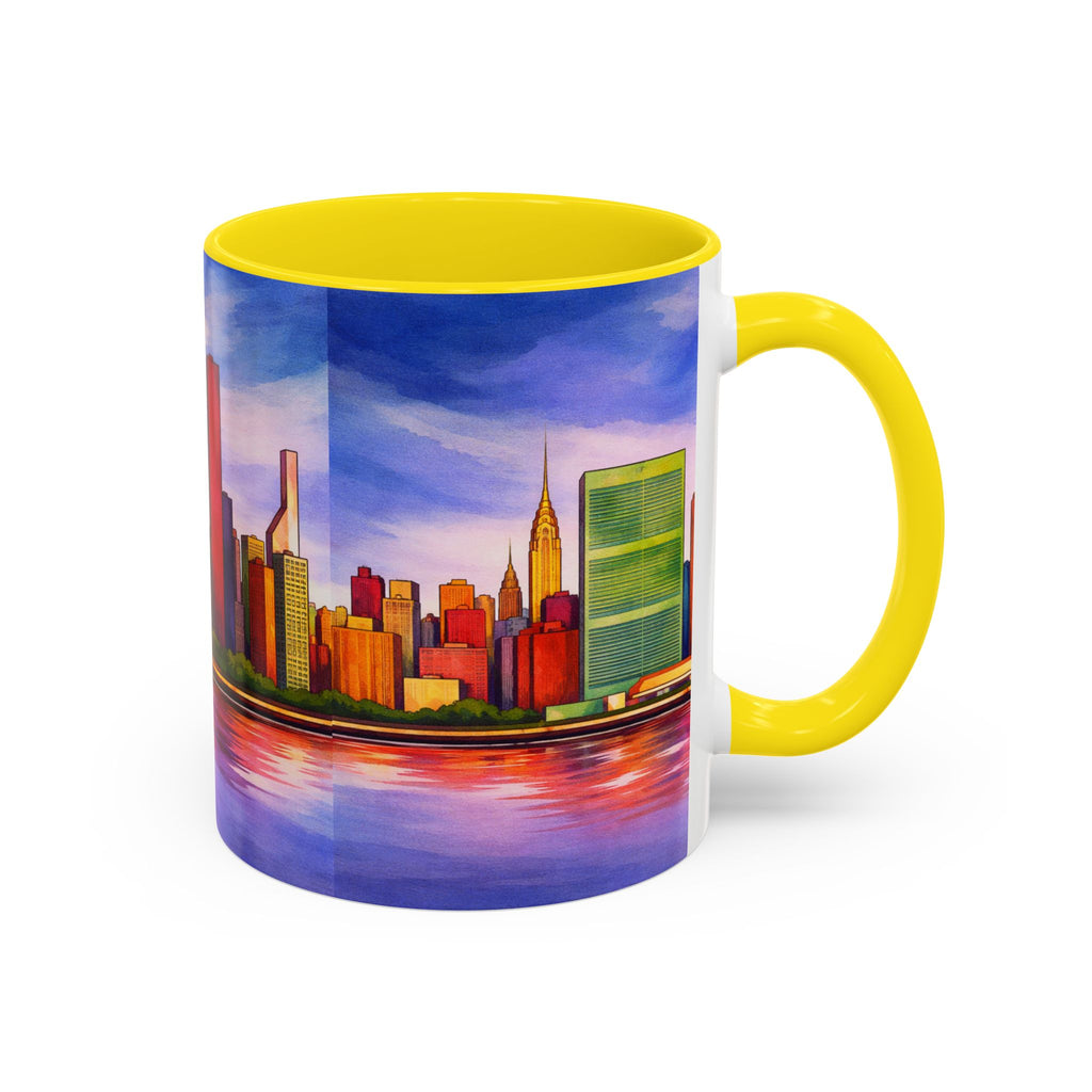 Colorful Midtown Manhattan Skyline NYC Accent Coffee Mug