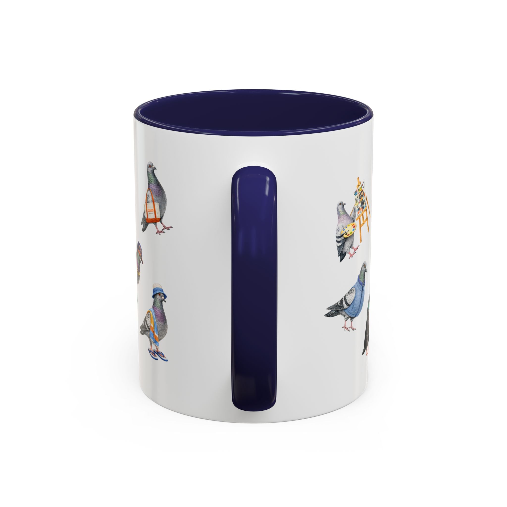Pigeons of New York Colorful Mug | NYC Pigeon Bird Lovers Coffee Cup