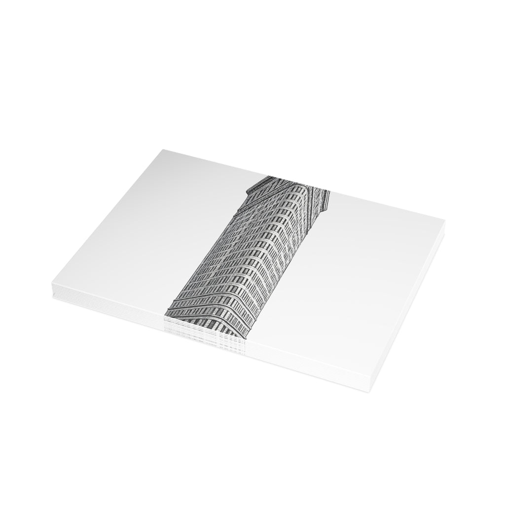 Flatiron Building Postcard Set —Architectural Sketch Postcard Bundle (with envelopes)
