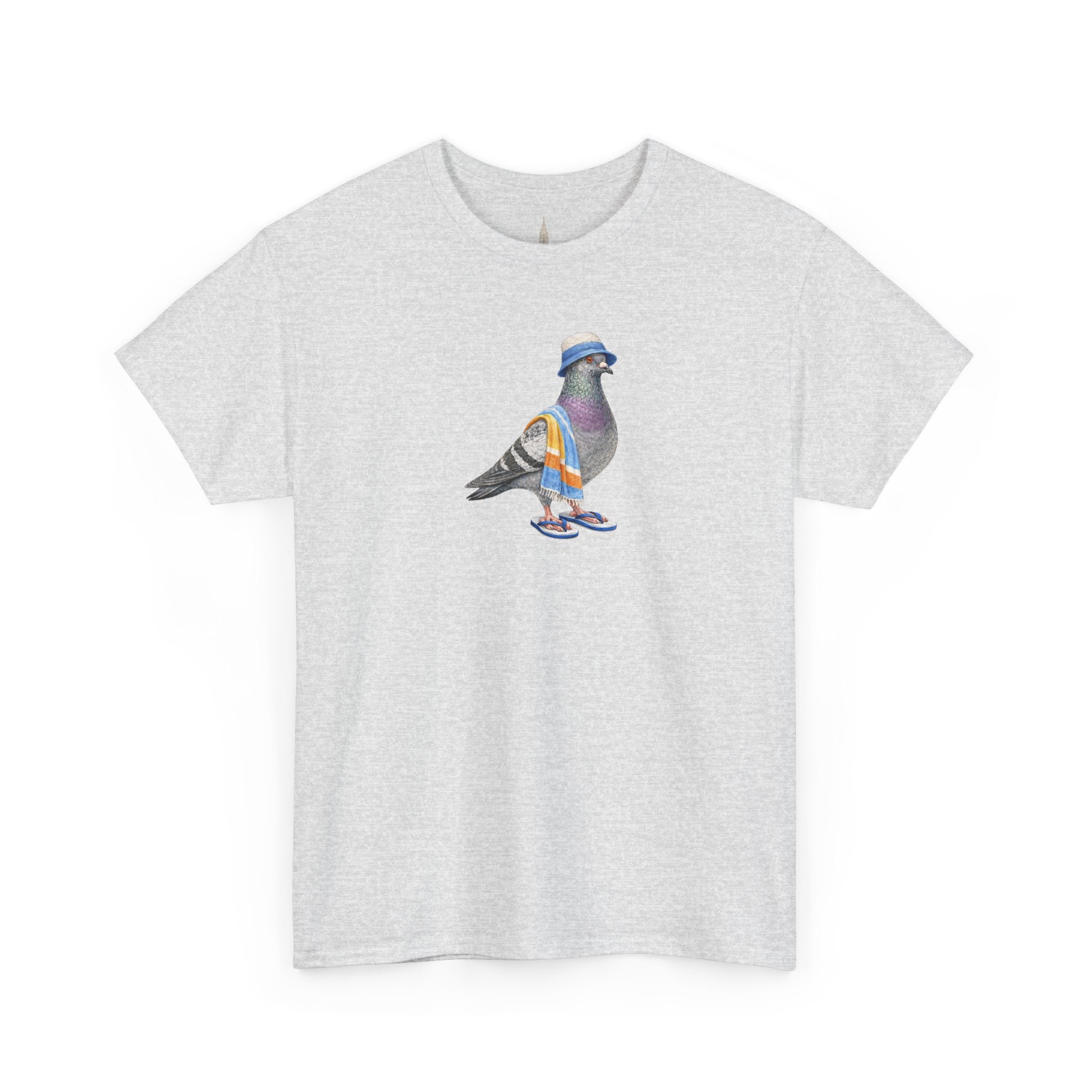 Customizable Coney Island NYC Pigeon T-Shirt | Beach Bum Tee