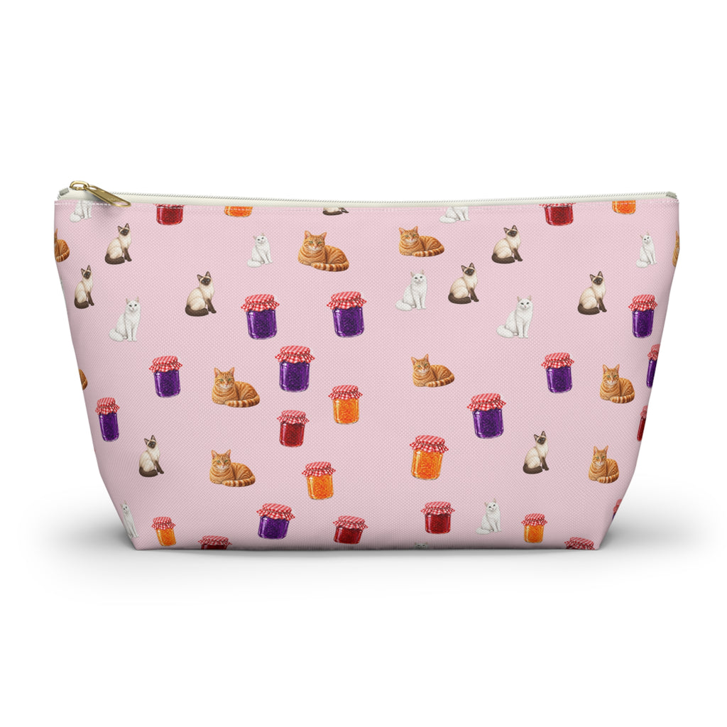 Jelly + Cat Travel Accessory Pouch — T‑Bottom Makeup Bag