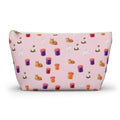 Jelly + Cat Travel Accessory Pouch — T‑Bottom Makeup Bag