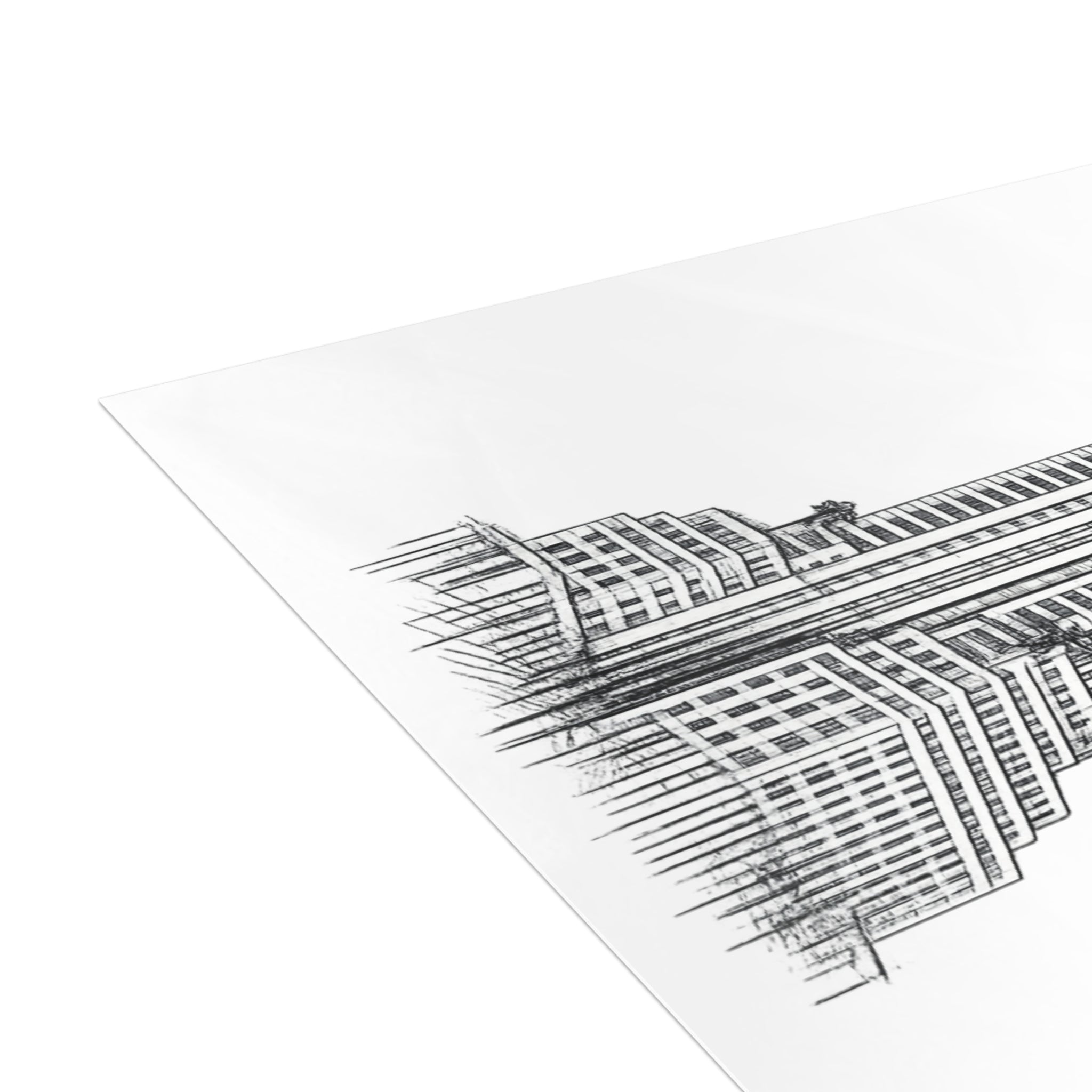 Chrysler Building Postcard Set — Architectural Sketch Postcard Bundle