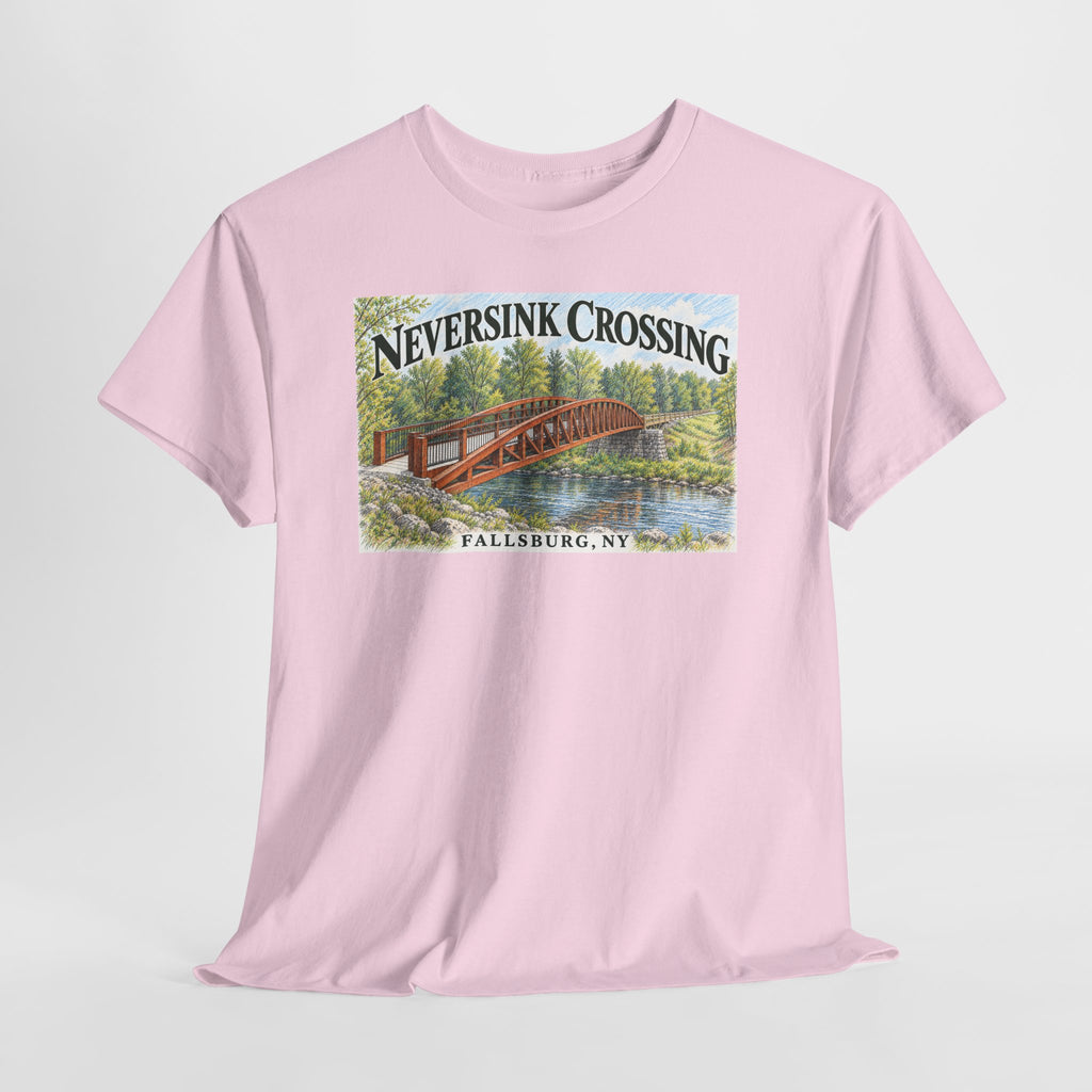 Neversink Crossing Fallsburg NY Scenic Bridge T-Shirt
