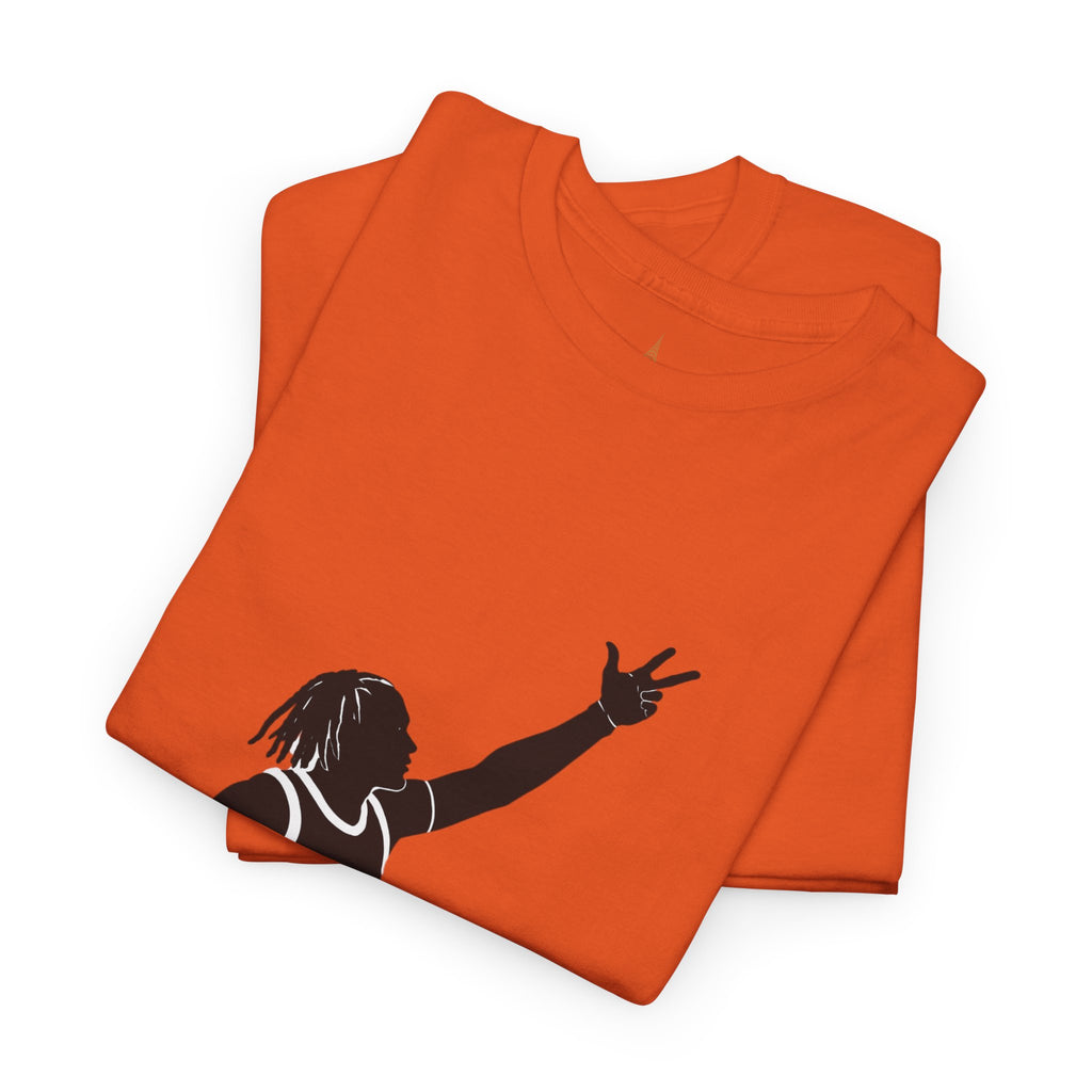Customizable Jalen Brunson 3 Points Celly T-Shirt | New York Basketball Tee