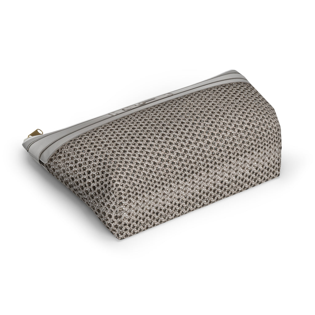Canal Street Large Silver Makeup Bag —  T-Bottom Travel Bag