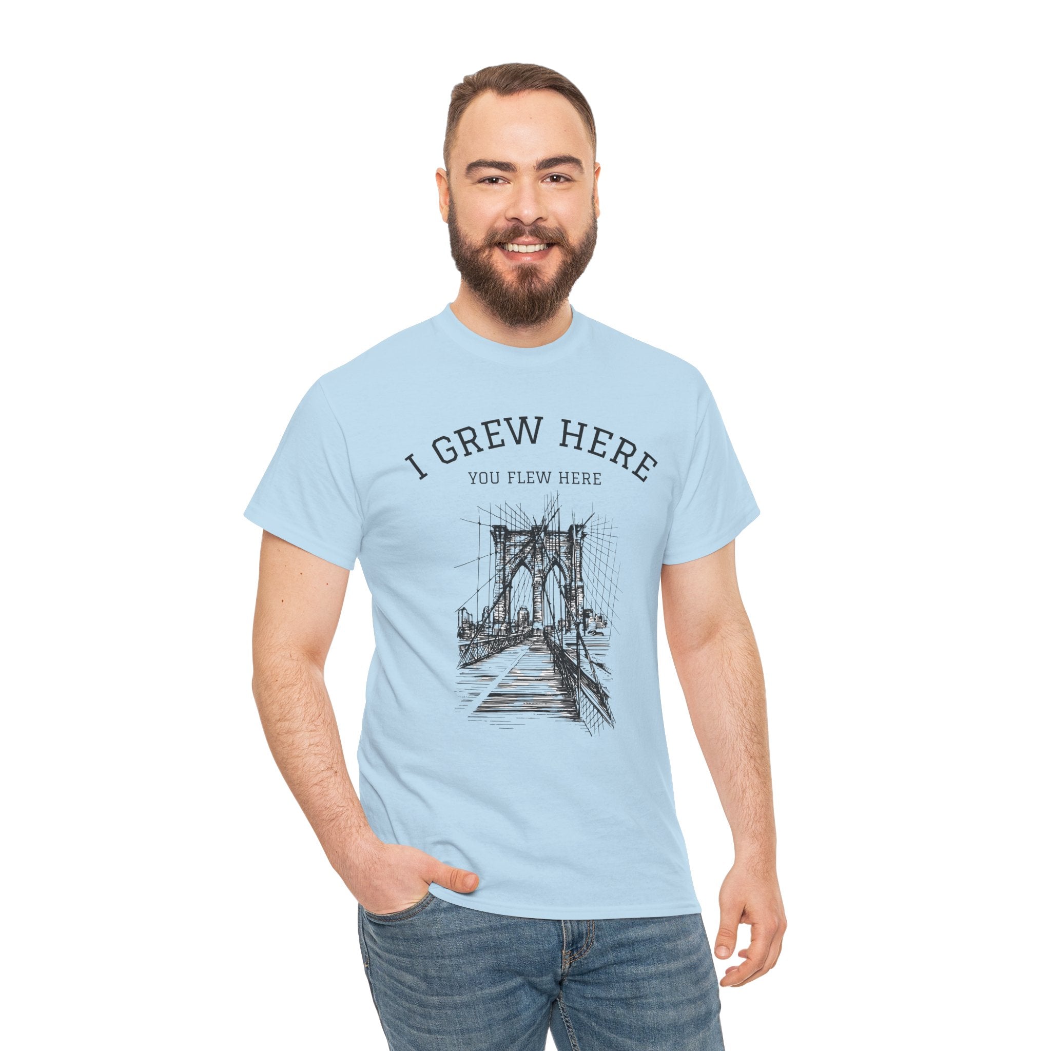 Brooklyn Bridge T-Shirt | I Grew Here You Flew Here New York Tee