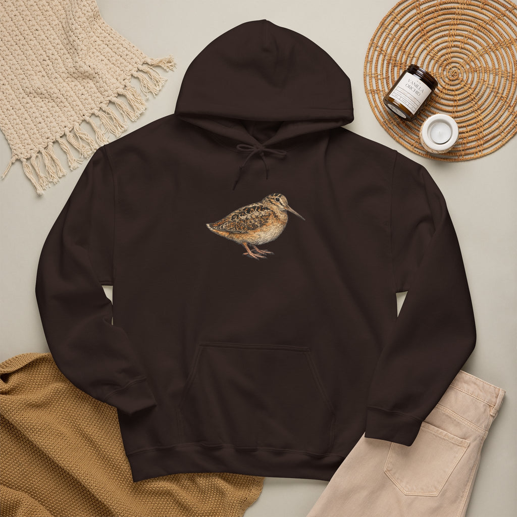 Sudadera con capucha de pájaro becada americana de Bryant Park — Sudadera con capucha para amantes de la naturaleza y la observación de aves