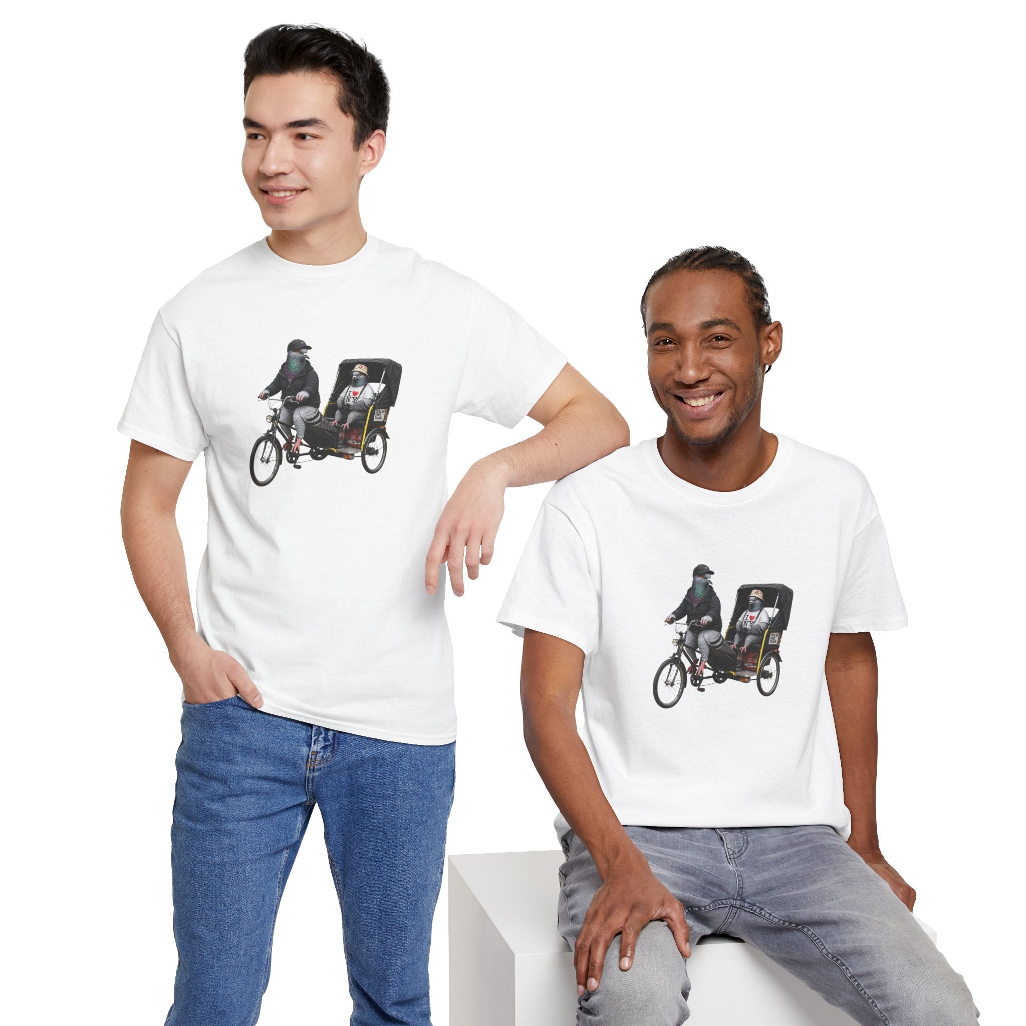 Customizable Times Square NYC Pigeon T-Shirt | Baseball Fan Tee