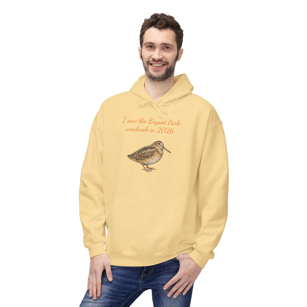 Bryant Park American Woodcock Bird Hoodie — Nature & Birdwatching Hooded Pullover Sweatshirt