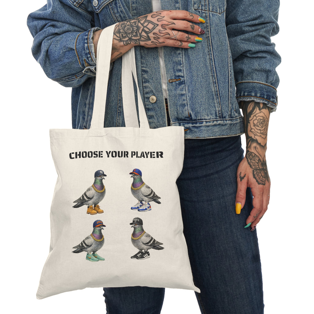 New York Sports NYC Pigeon Subway Tote Bag | The New Yorker Knicks Yankees Mets Nets Bird Lovers Tote