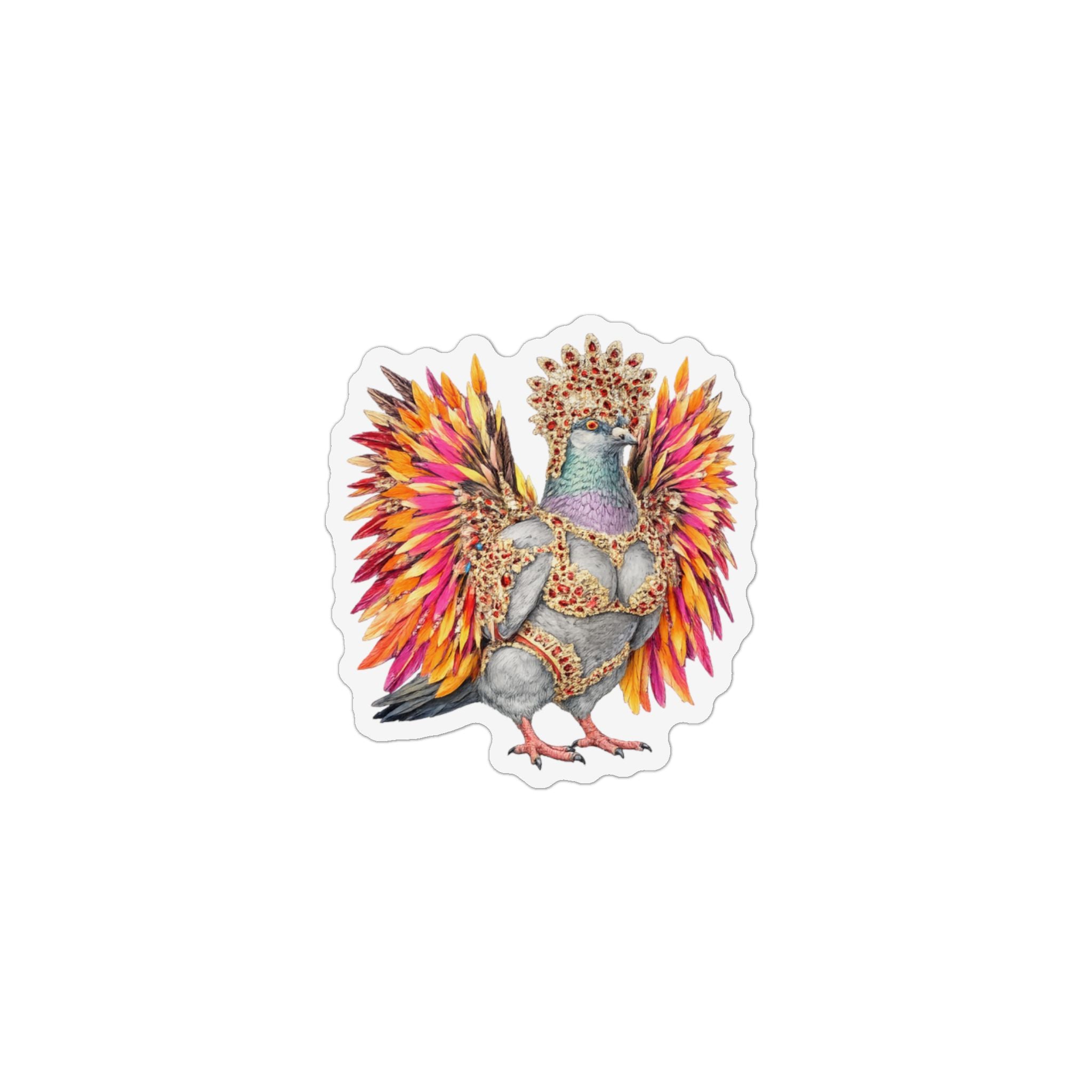 Flatbush NYC Pigeon Magnet | West Indian Day Parade Bird Lover Fridge Magnet