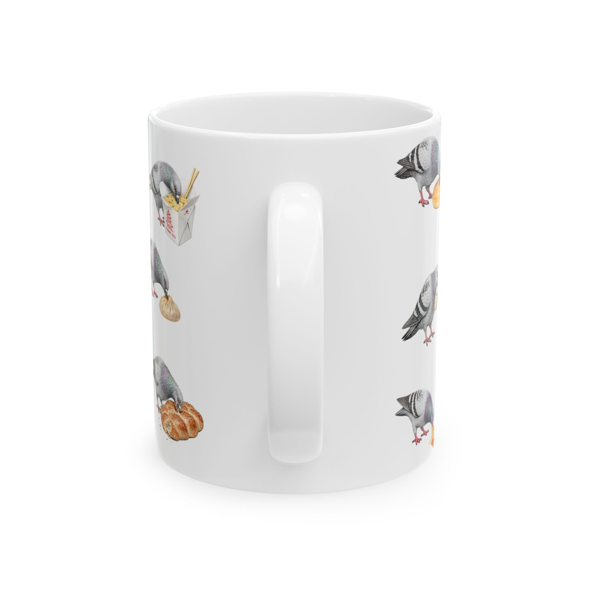 NYC Pigeon New York Food Influencer Ceramic Mug — NYC Foodie Coffee Mug 11oz